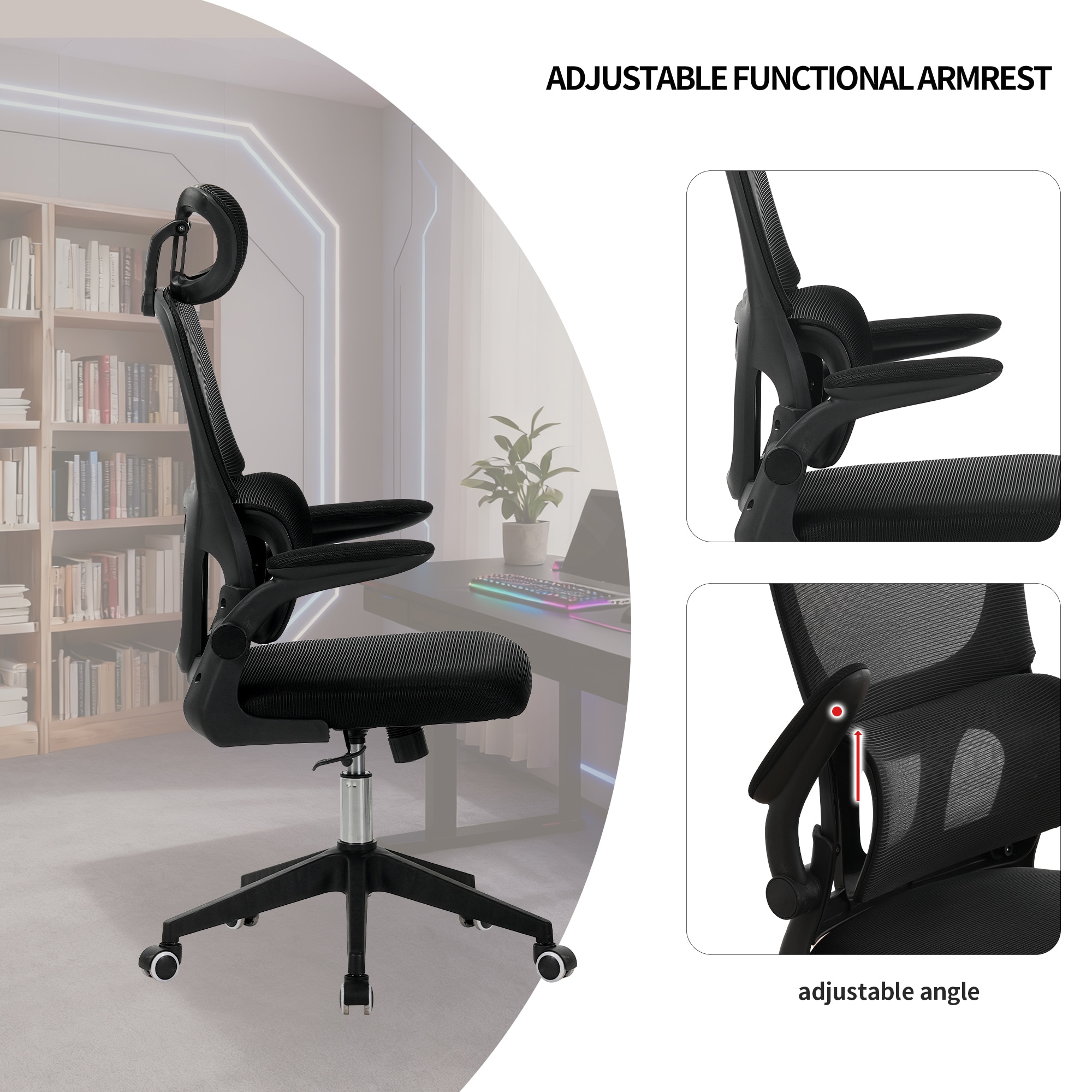 Sumyeg WF-HW66330RE-LA Office-Chairs - View #4