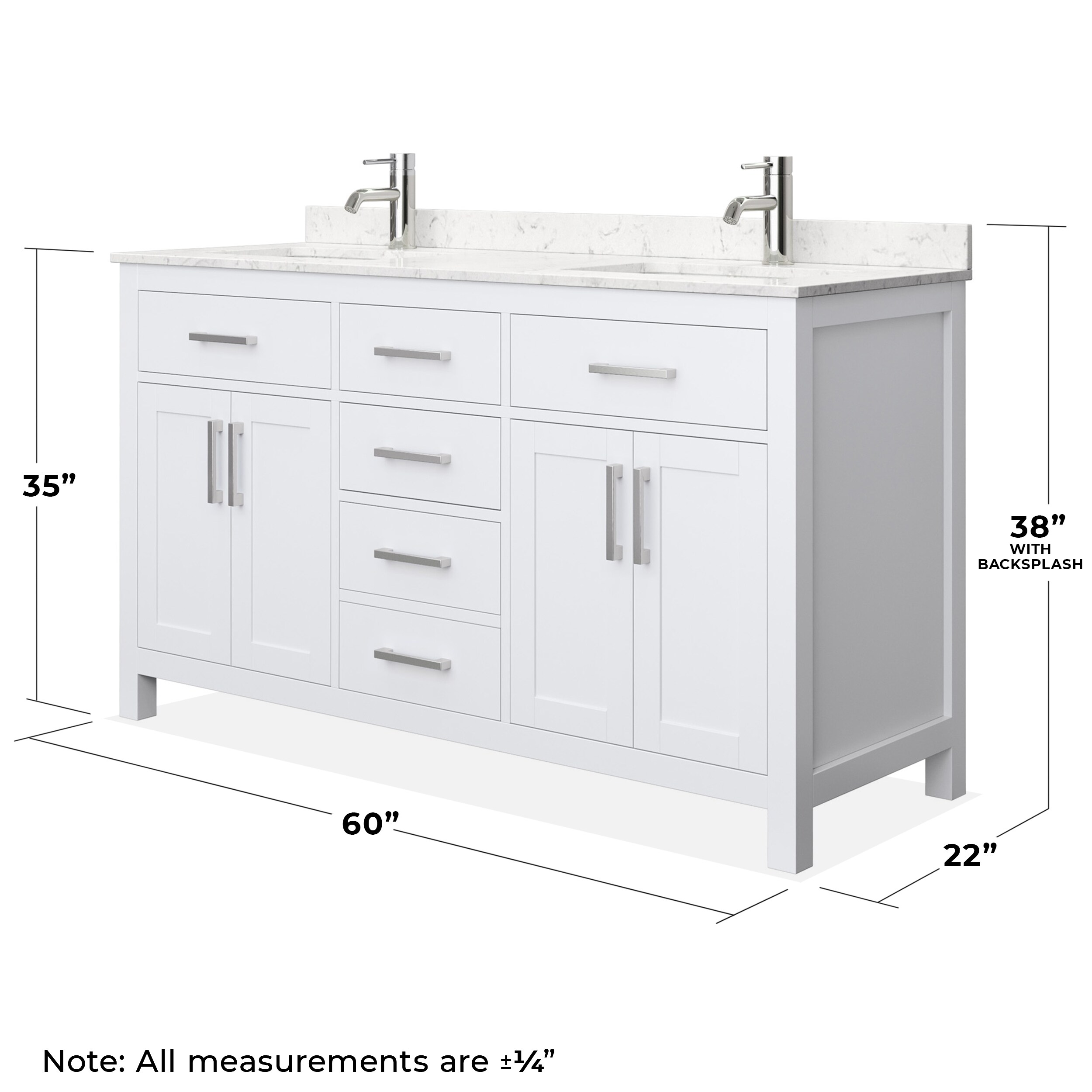 Wyndham Collection WCG242460DWHCCUNSMXX Bath-Vanity-Combo - View #9