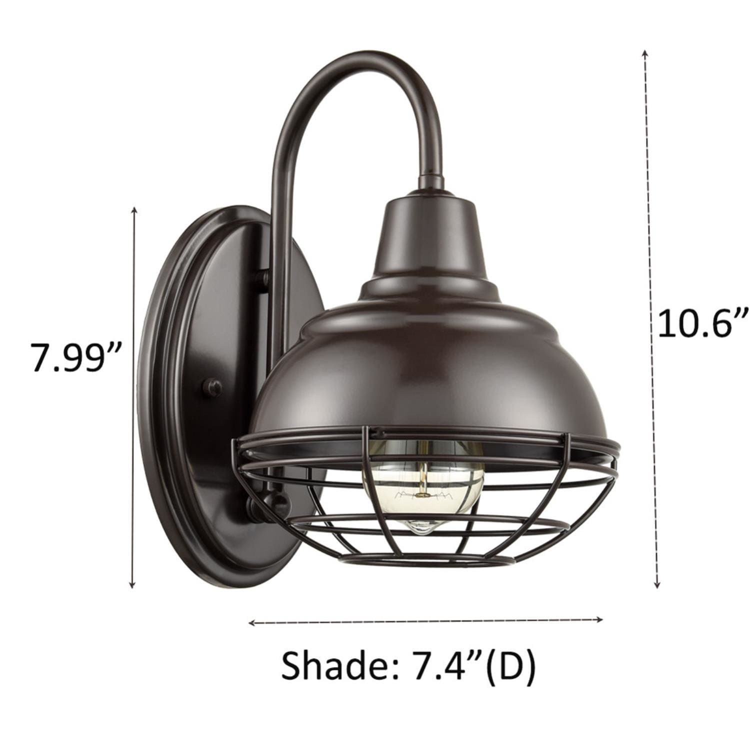 Oil Rubbed Bronze Gooseneck Barn Light Set of Two
