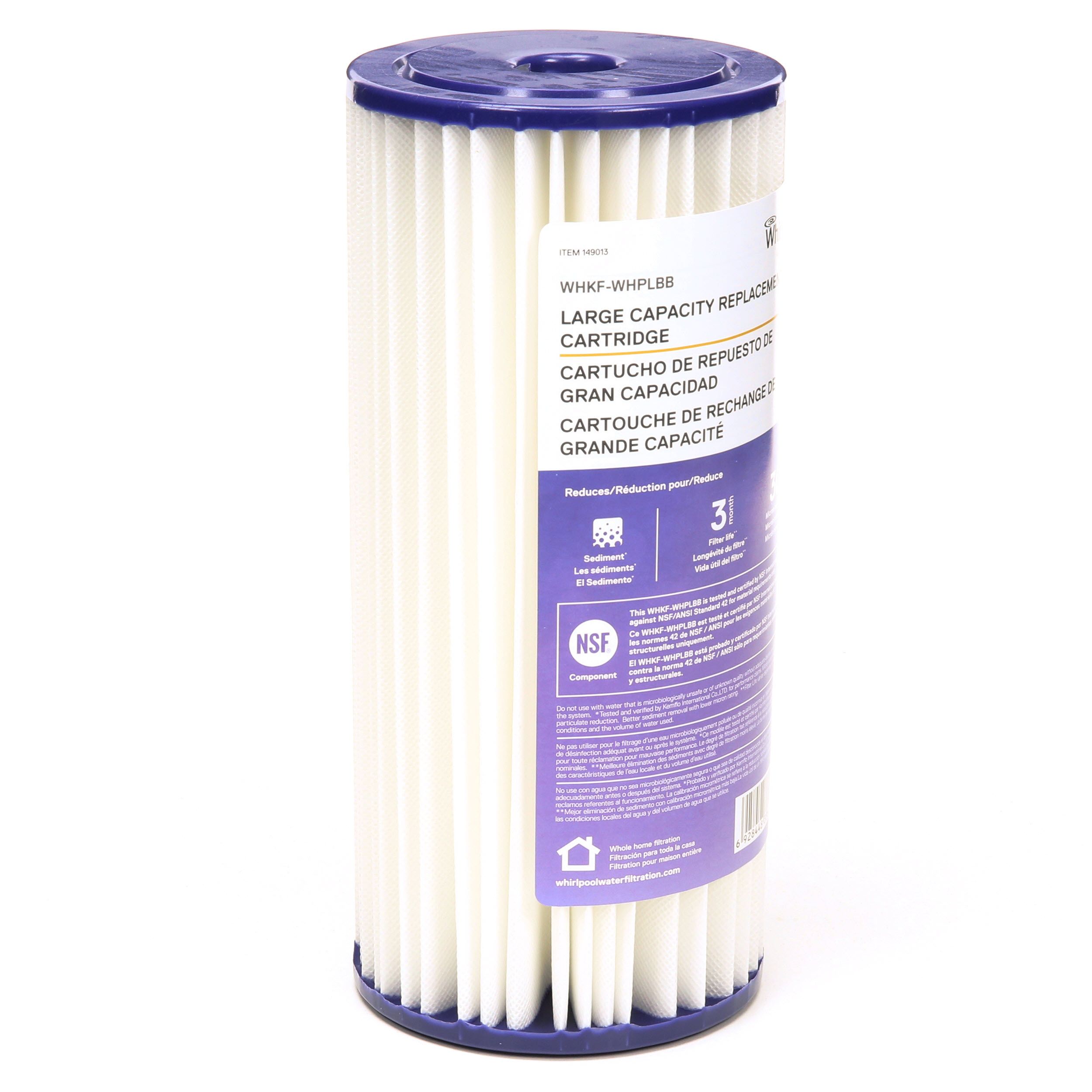 Whirlpool Large Capacity Whole House Replacement Filter WHKF-WHPLBB for sale online 