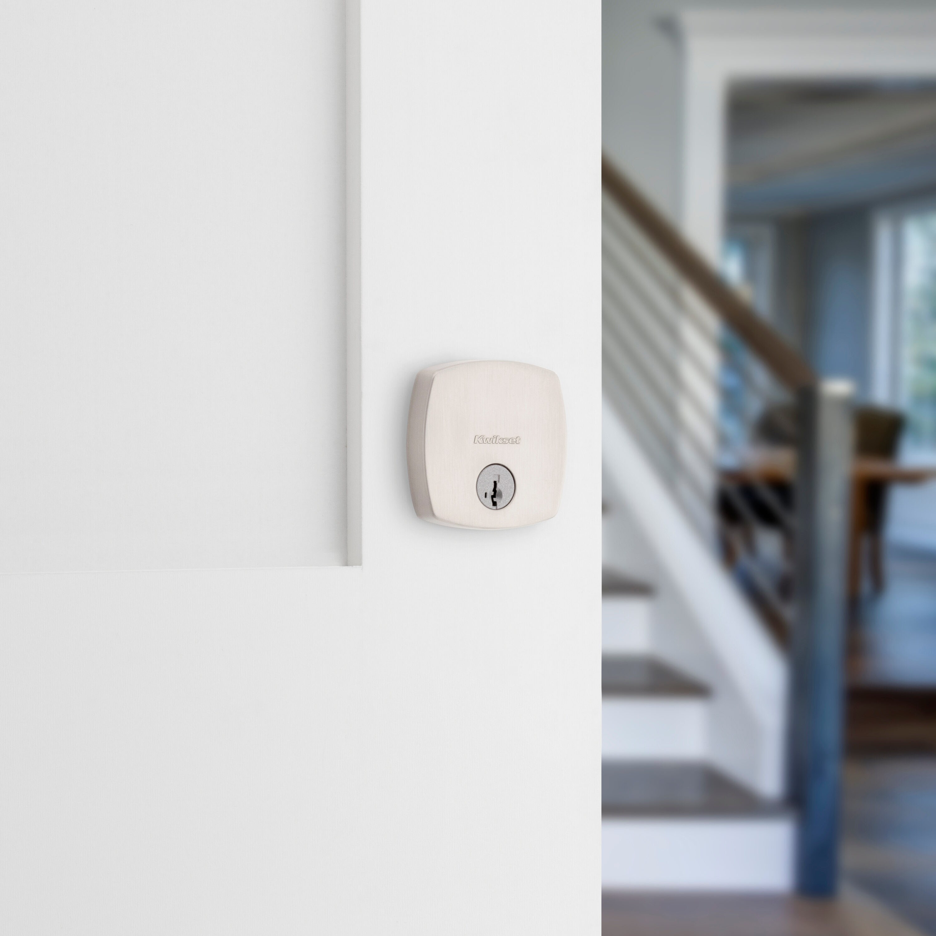 Satin Nickel Single Cylinder Deadbolt Door Lock