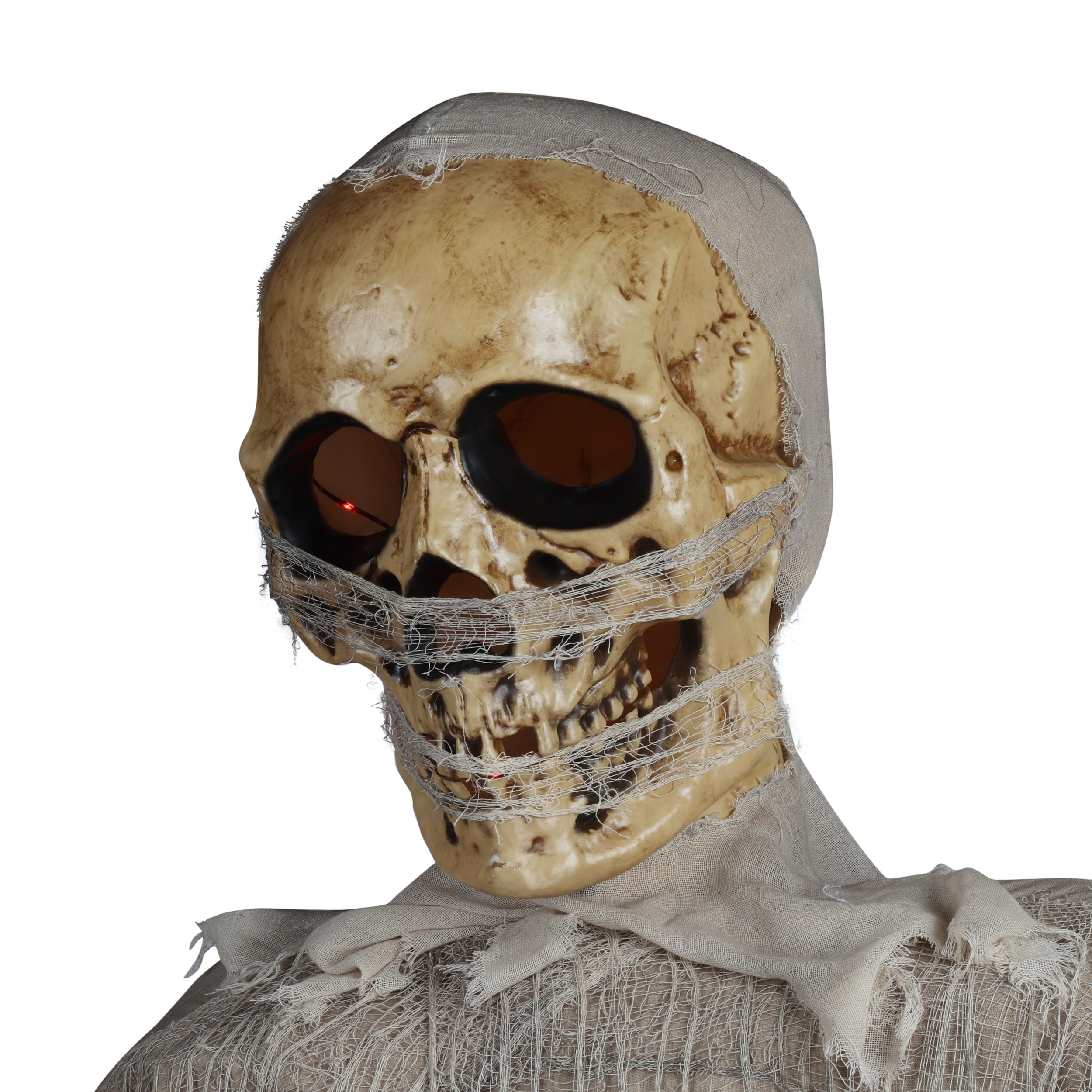 Haunted Living 12-in Moaning Lighted Animatronic Mummy Free