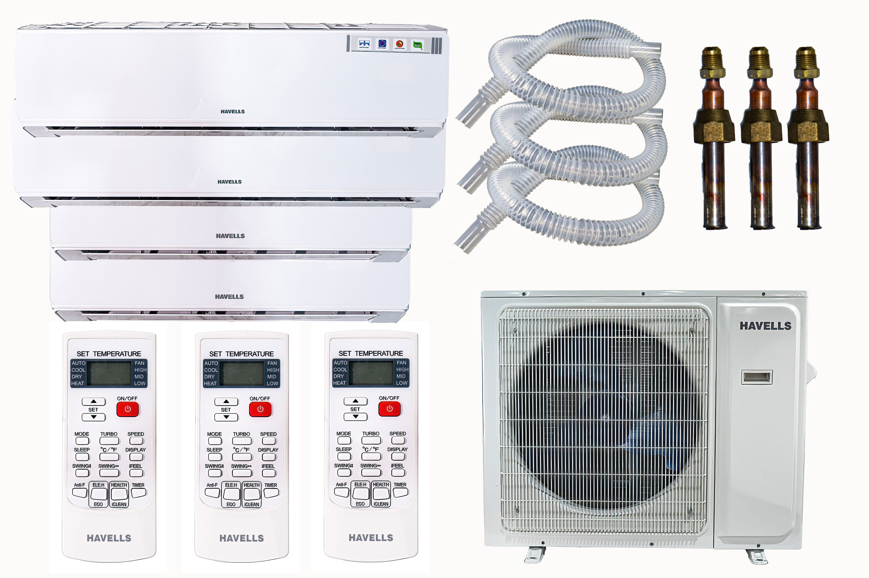 LLOYD GSSMZX7505 MZ Series Quad or more Zone 42000-BTU 22 SEER Ductless Mini Split Air Conditioner Heat Pump Included with 25-ft Line Set 230-Volt