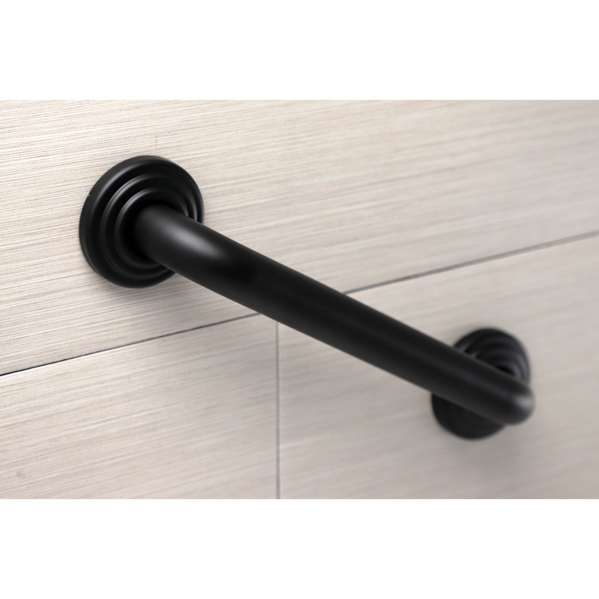 Kingston Brass WLDR314120 Restoration 12-in Matte Black Wall mount ADA Compliant Grab Bar ( 330-lb Weight Capacity )