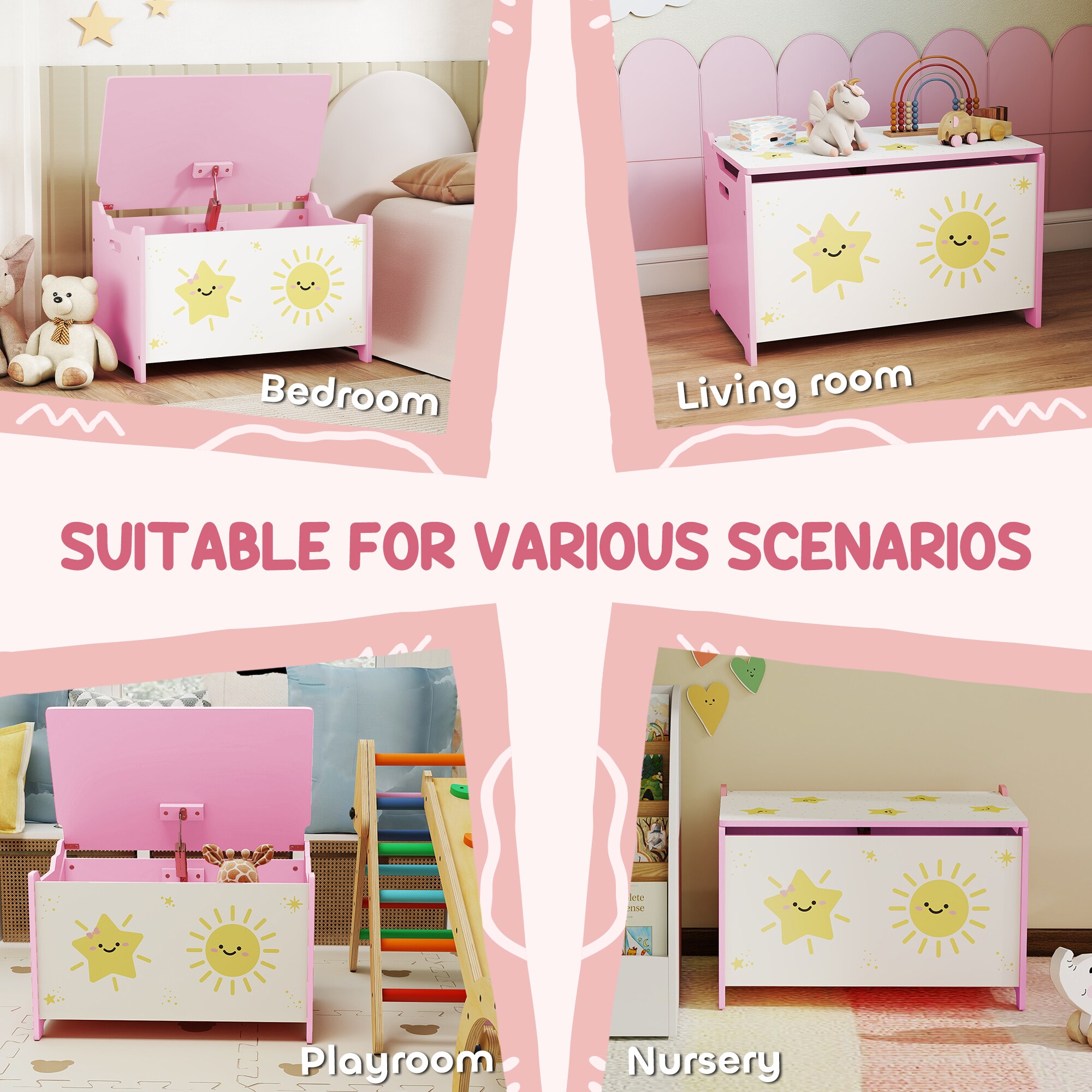 Qaba 311-101V80PK Toy-Boxes - View #5