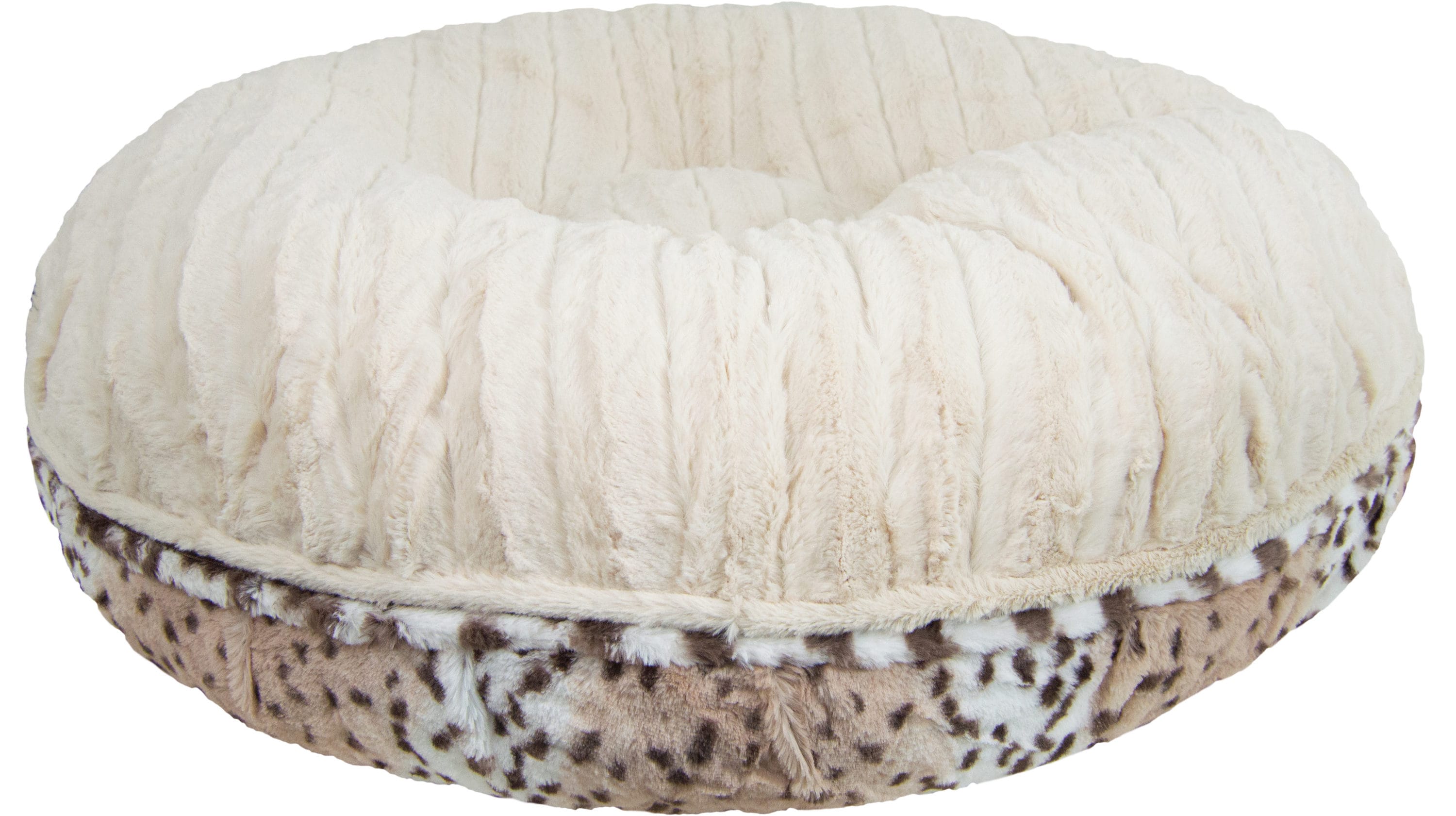 Bessie and Barnie BAGELZ-NBSL-M Round Brown Polyester Pillow ( Medium )
