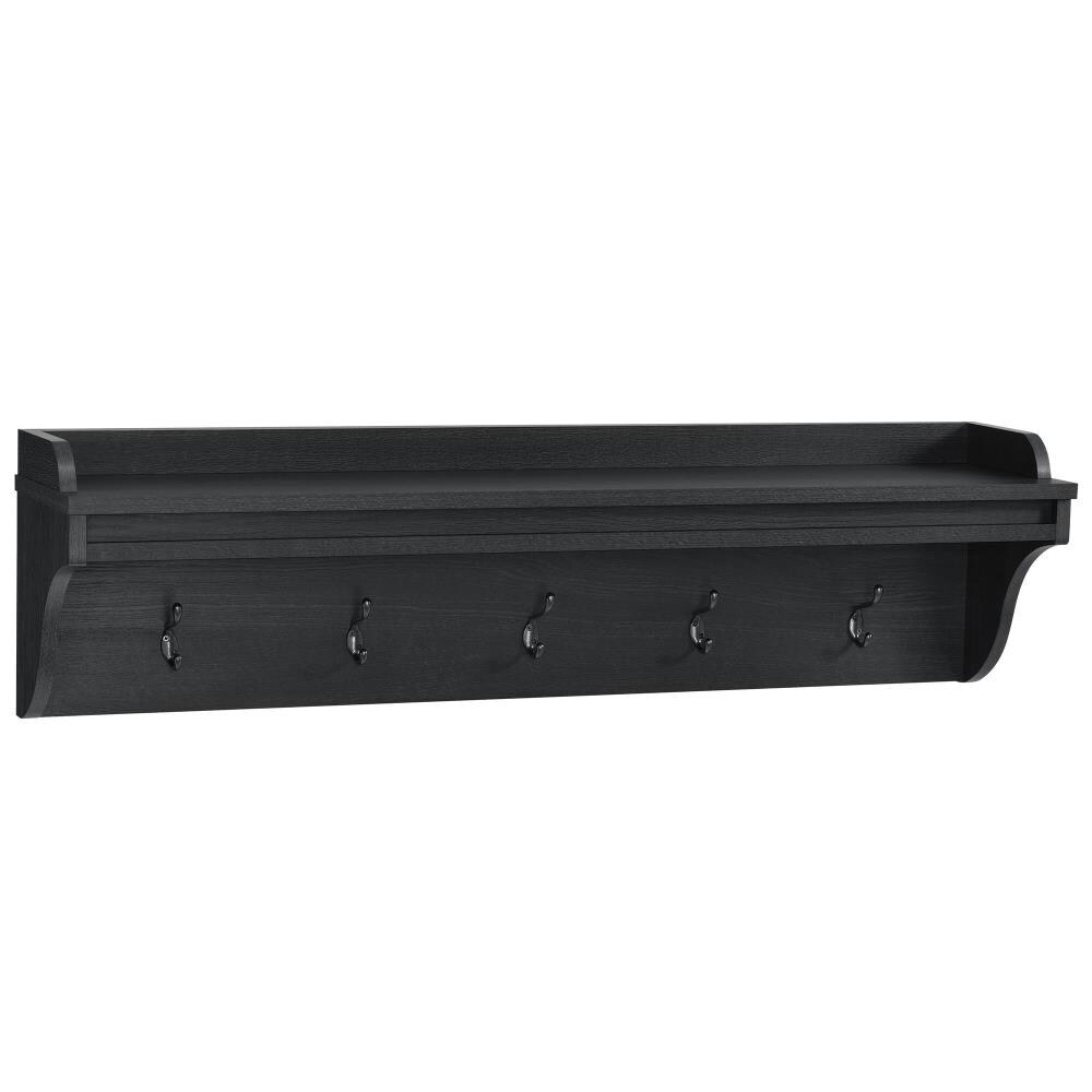 Ameriwood Home Farmington Hanging Coat Rack, Black Oak at Lowes.com