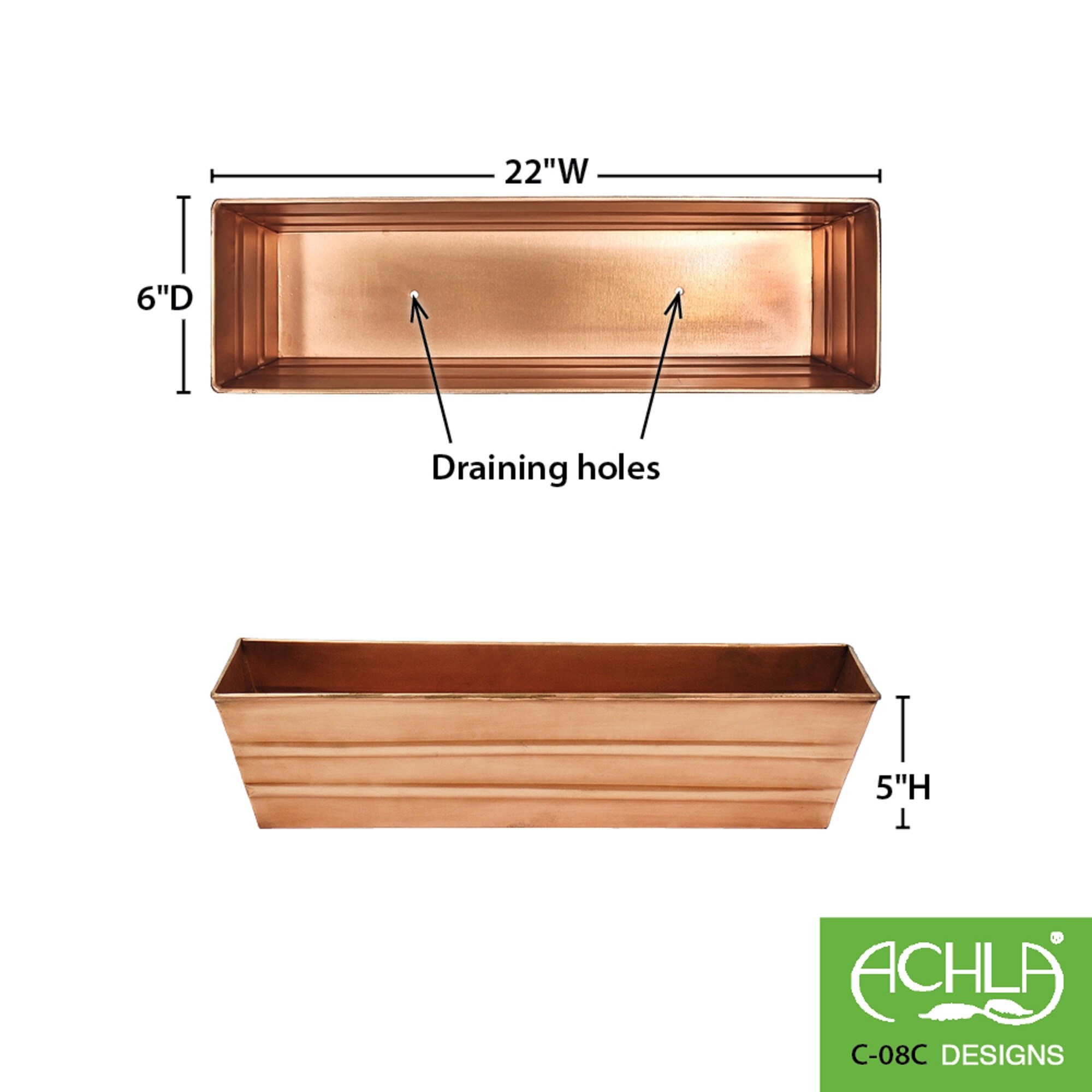 ACHLA Designs C-08C Planter-Window-Box - View #2