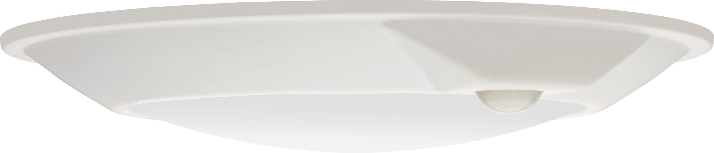 Juno SlimBasics 1-Light 7.72-in White LED Flush Mount Light ENERGY