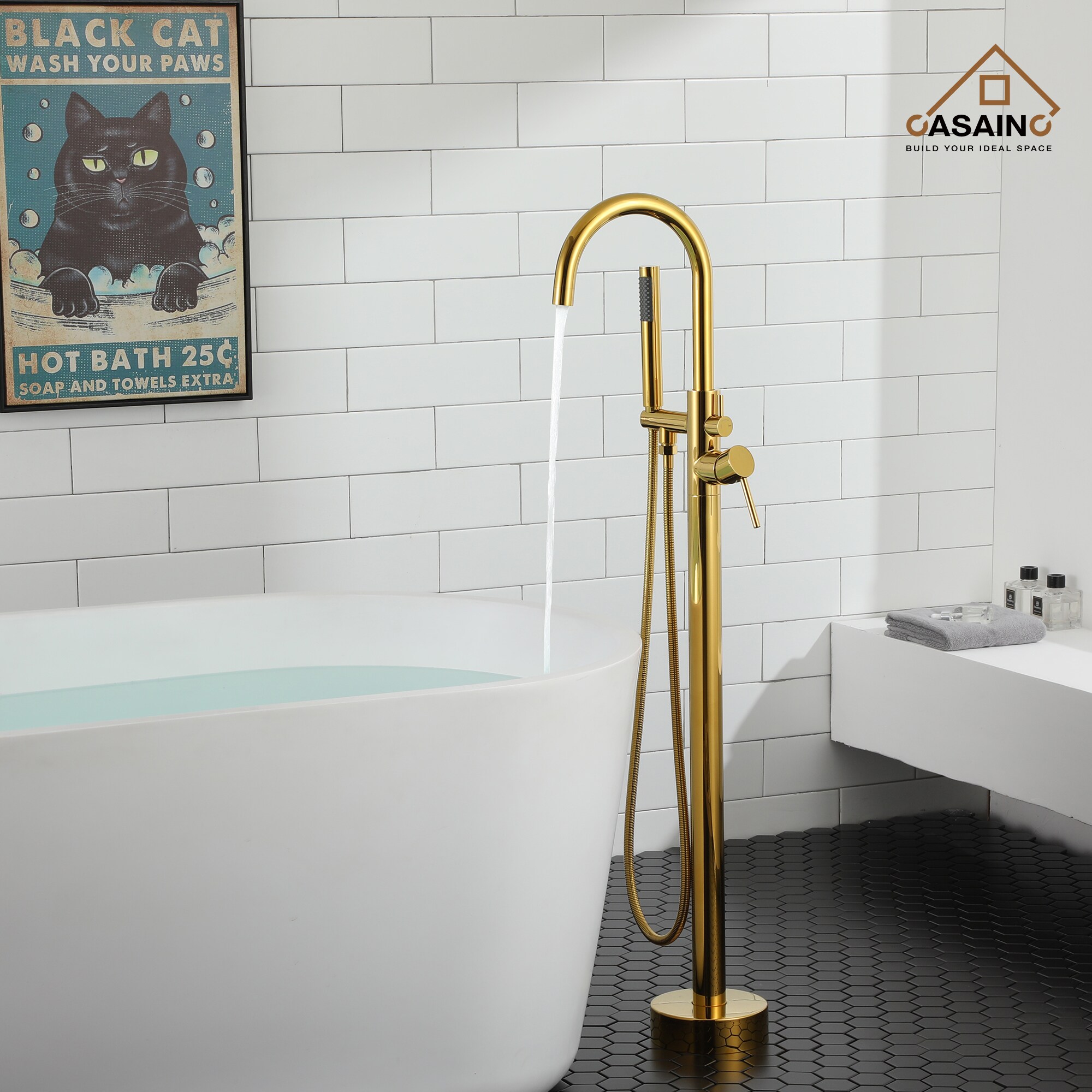 CASAINC TC08-TG Roman-Tub-Faucets - View #4