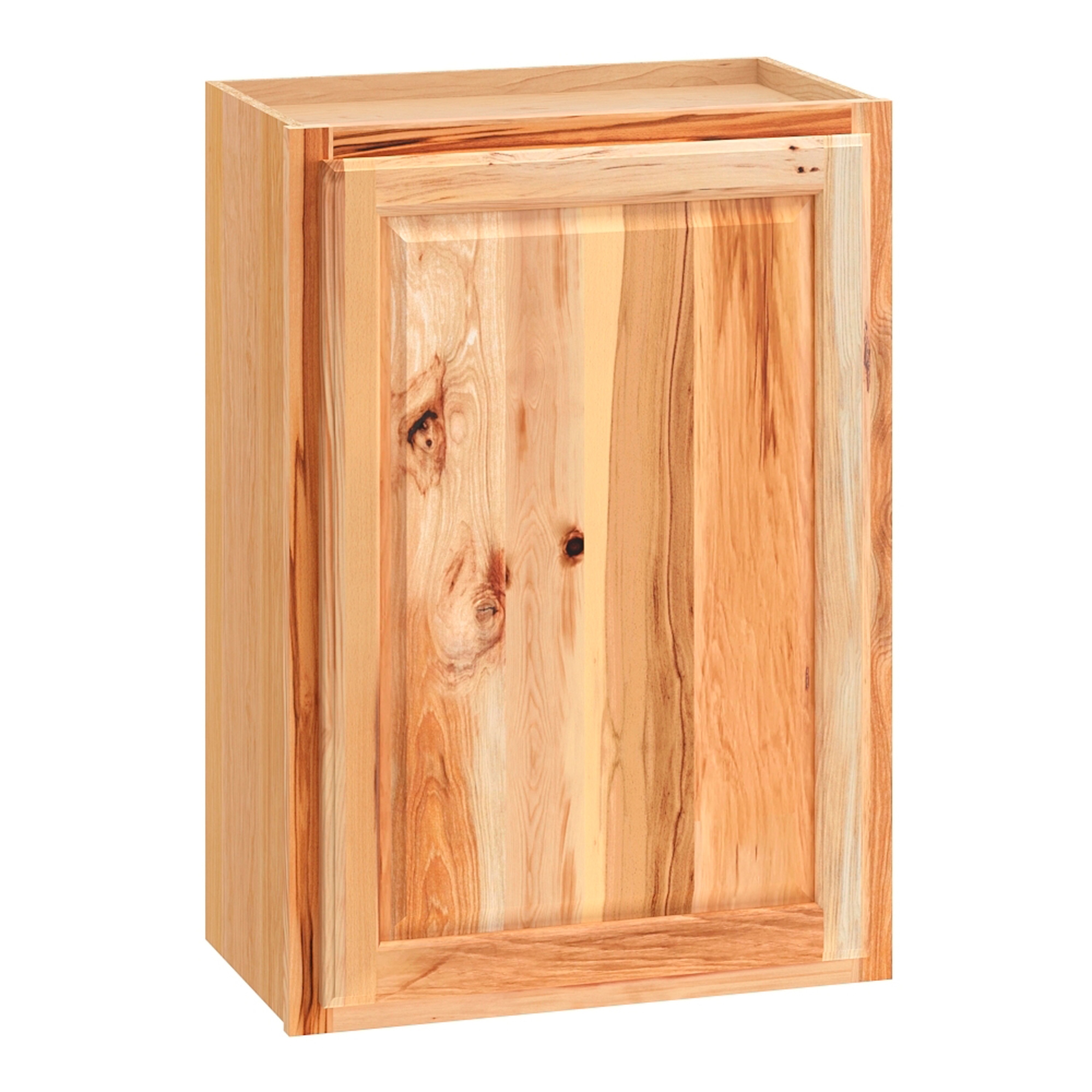 Diamond NOW 28E W2130R Denver 21-in W x 30-in H x 12-in D Natural Rustic Hickory Wall Fully assembled Cabinet (Raised Panel Square)
