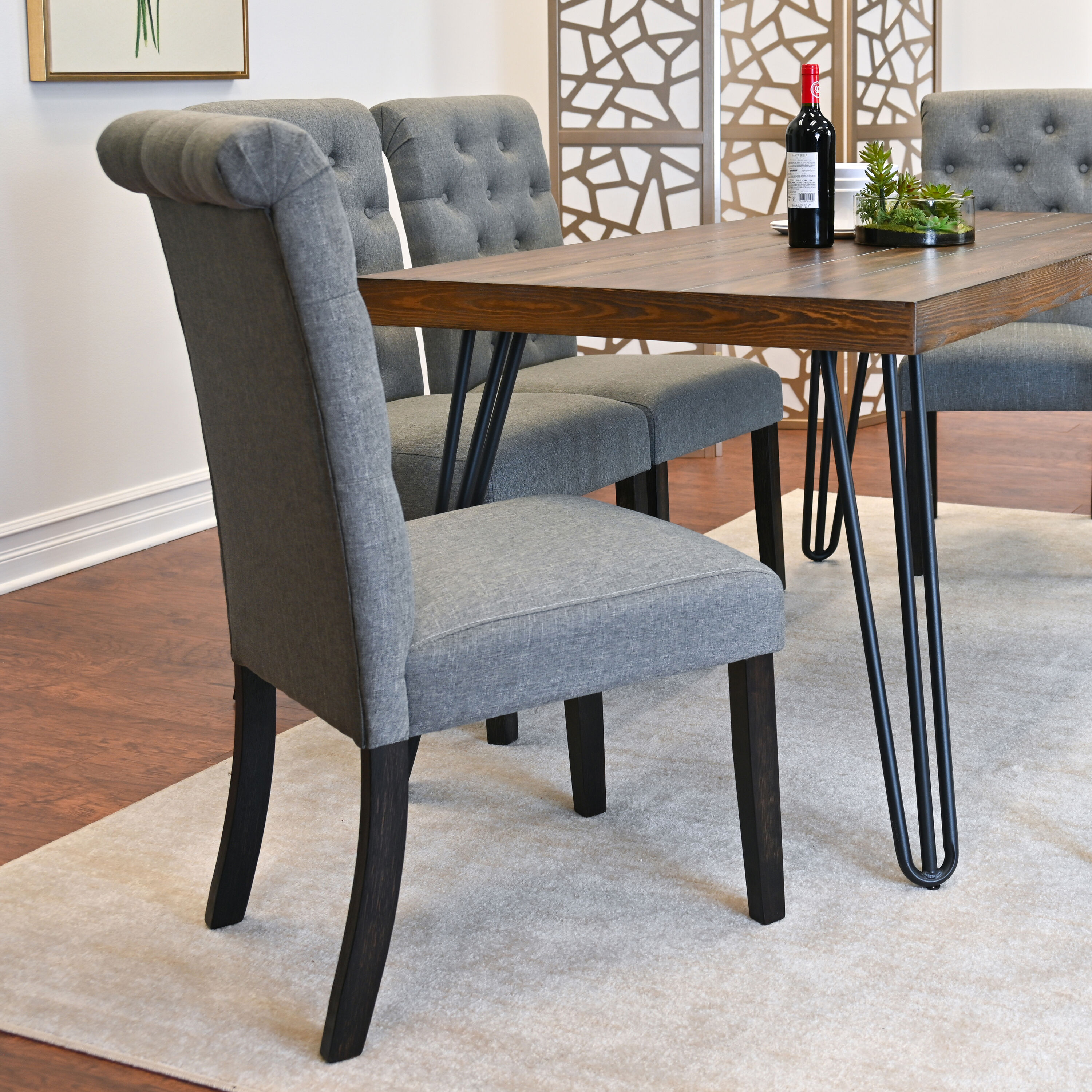 Roundhill Furniture T8741-C361GYX3 Dining-Sets - View #9