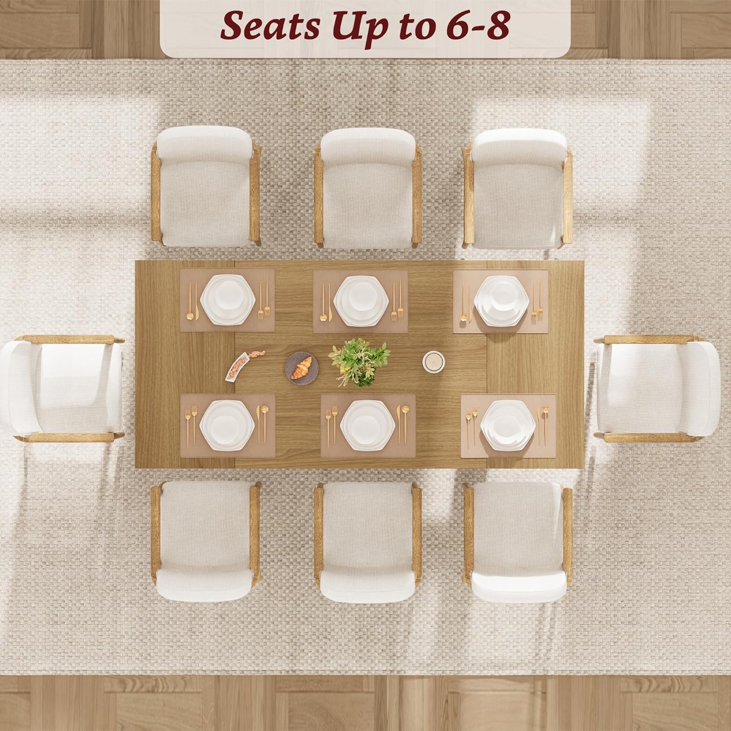 Qeetex LHF-CZ-H591775 Dining-Tables - View #3