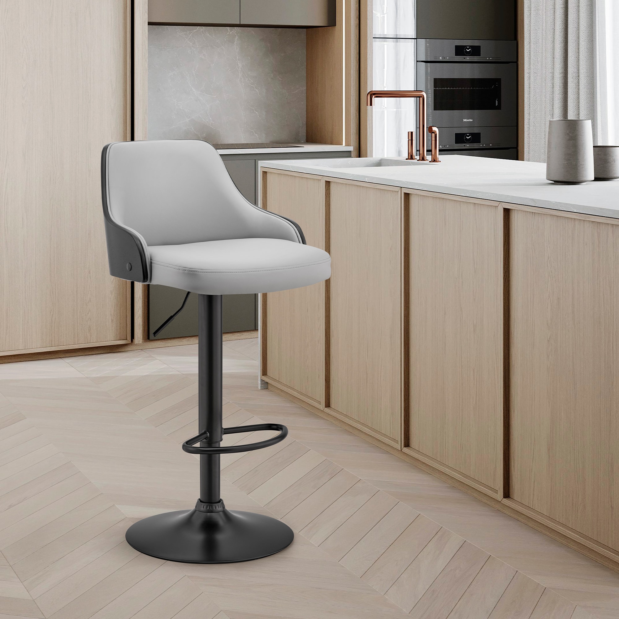 Armen Living LCARBABLBLGR stools - View #8