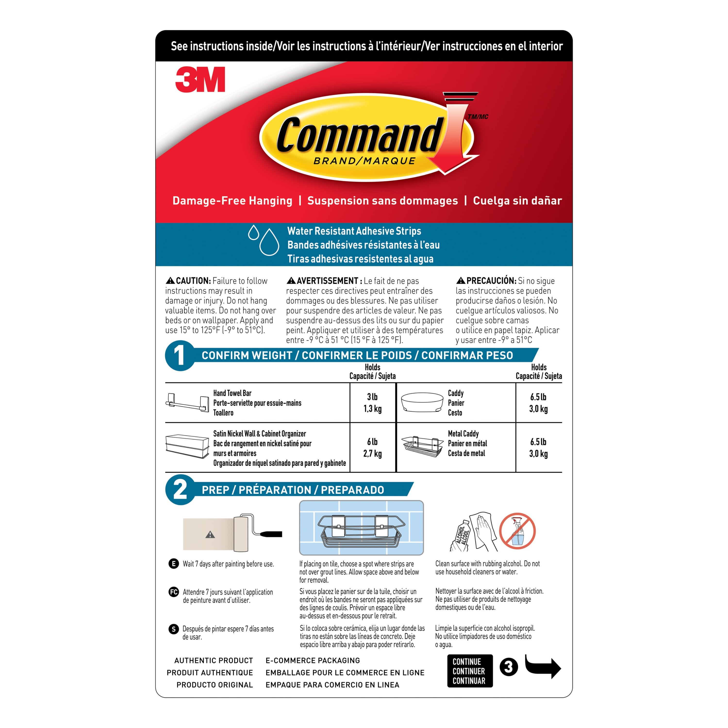 Command BATH31-SN-ESF Hanging-Shower-Caddies - View #9