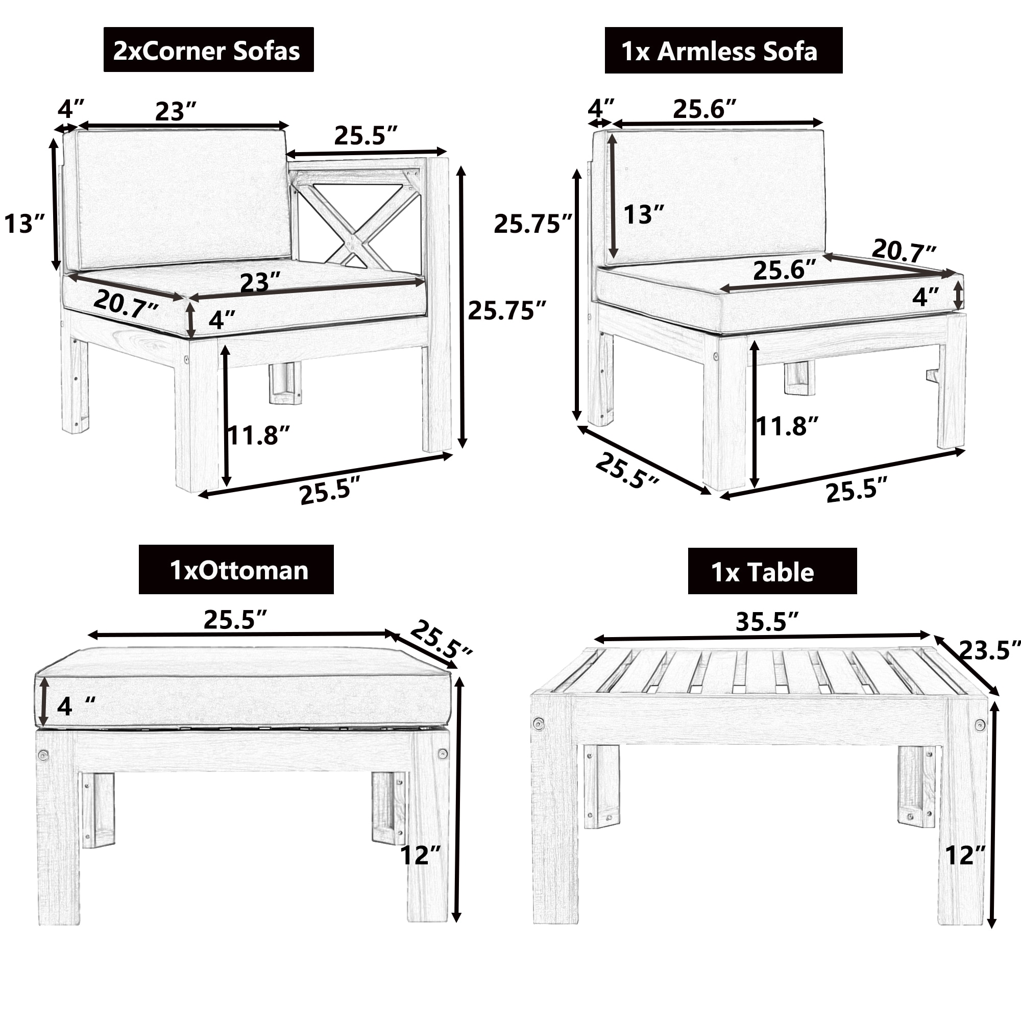 Sumyeg CS-ORIP-006 Patio-Sofas-Daybeds - View #7