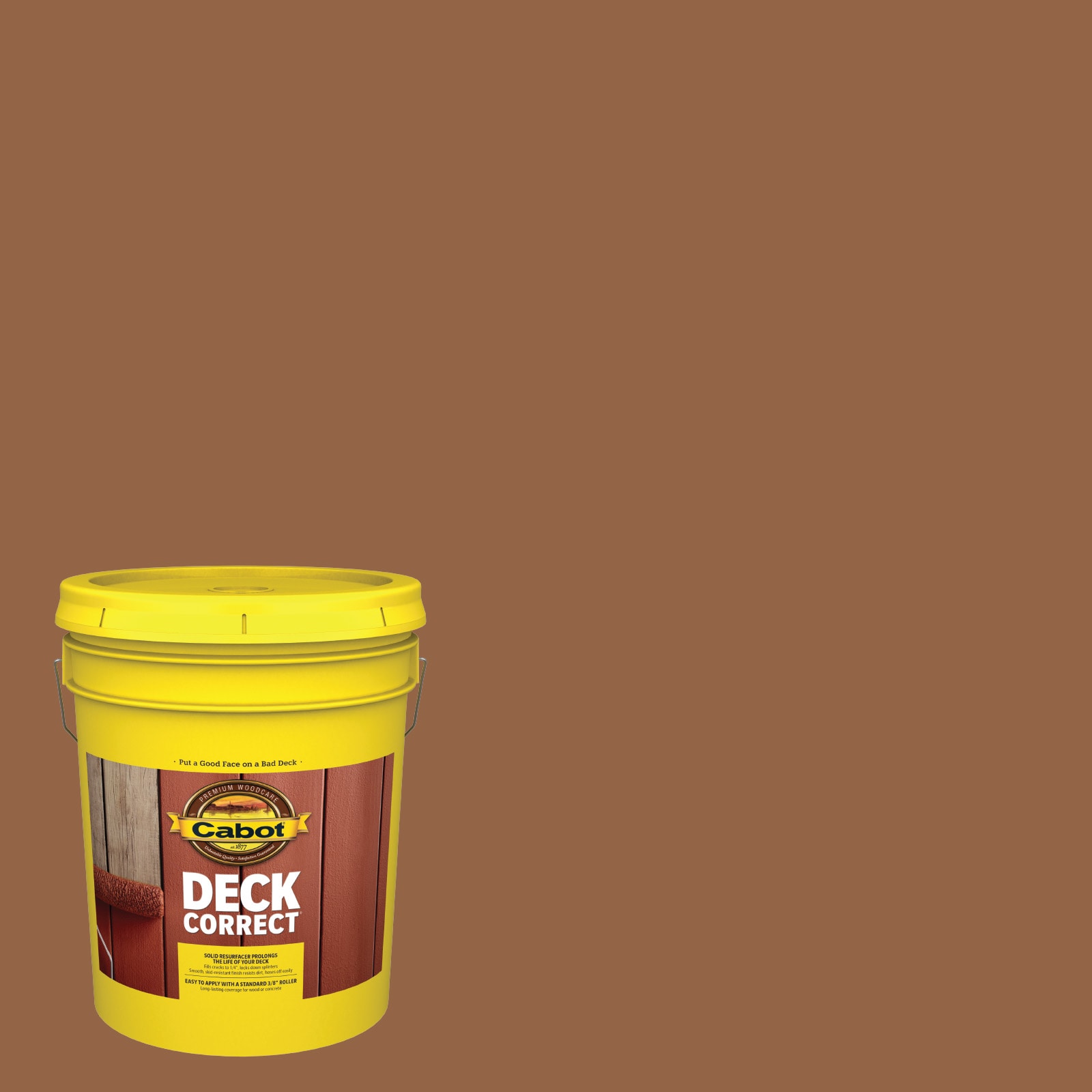 Cabot OCHRE-1028102 DeckCorrect Ochre Solid Exterior Wood Stain and Sealer in One ( 5-gallon )