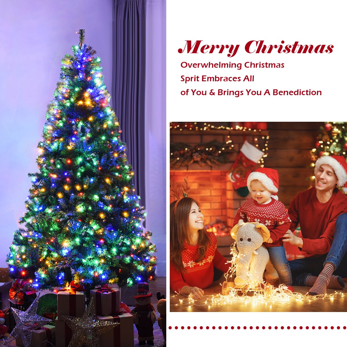 Costway CM20680 Artificial-Christmas-Trees - View #5
