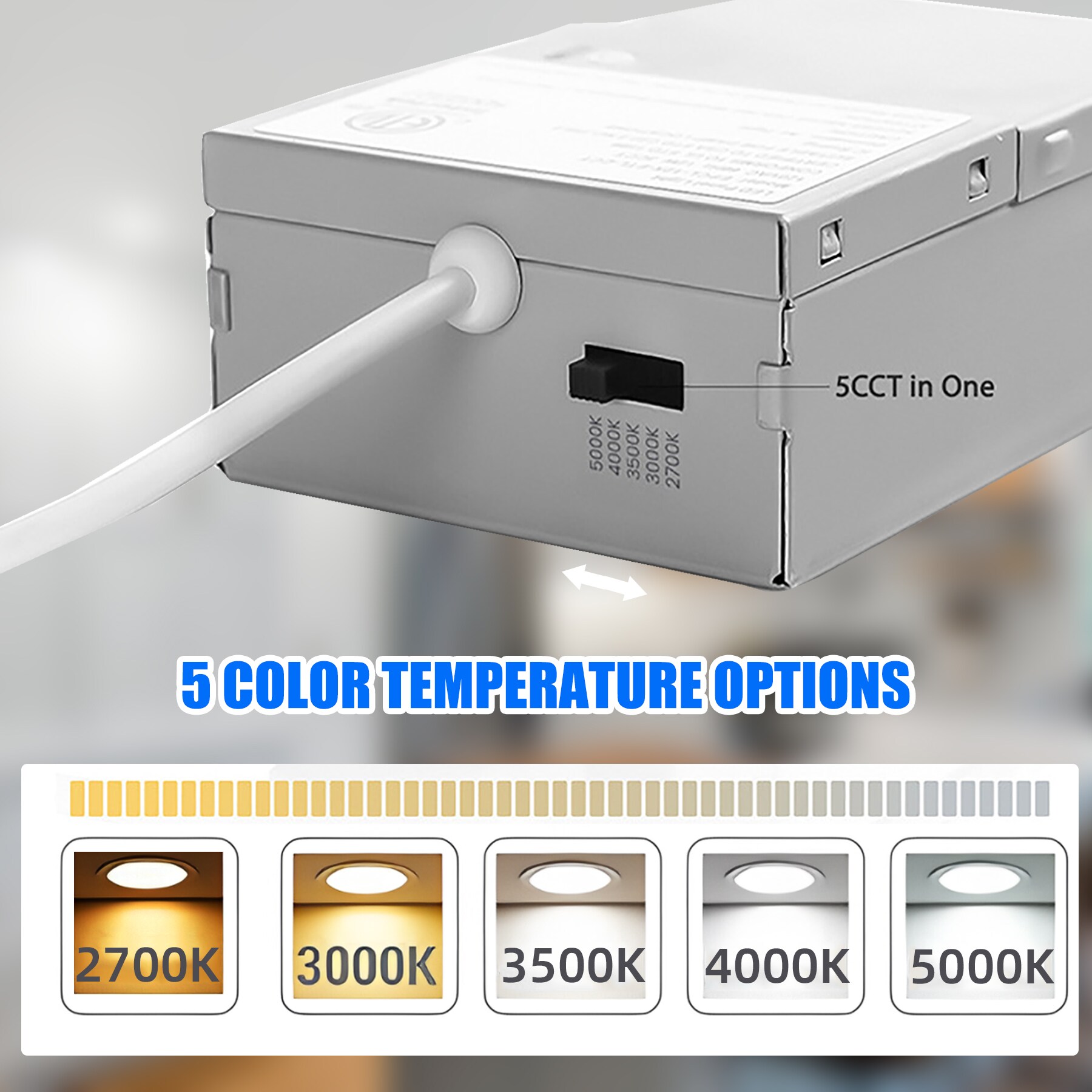 Bieuoram 6IN-3CCT-6PC-A Led-Retrofit-Downlight - View #3