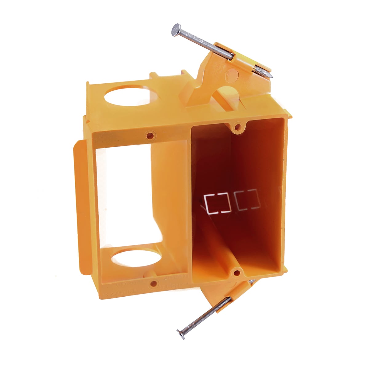 CANTEX 2-Gang Orange Plastic New Work Interior Wall Electrical Box Mounting  Bracket in the Electrical Box Mounting Brackets department at