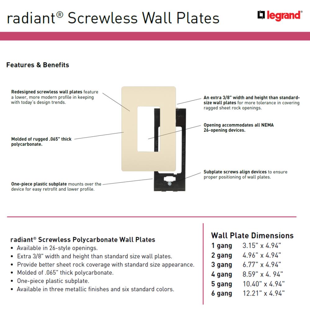 Legrand RWP266W Electrical-Wall-Plates - View #5
