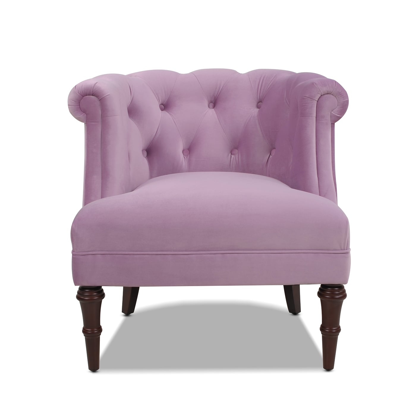 Jennifer Taylor Home 2483-952 Katherine Victorian Lavender Velvet Velvet Accent Chair