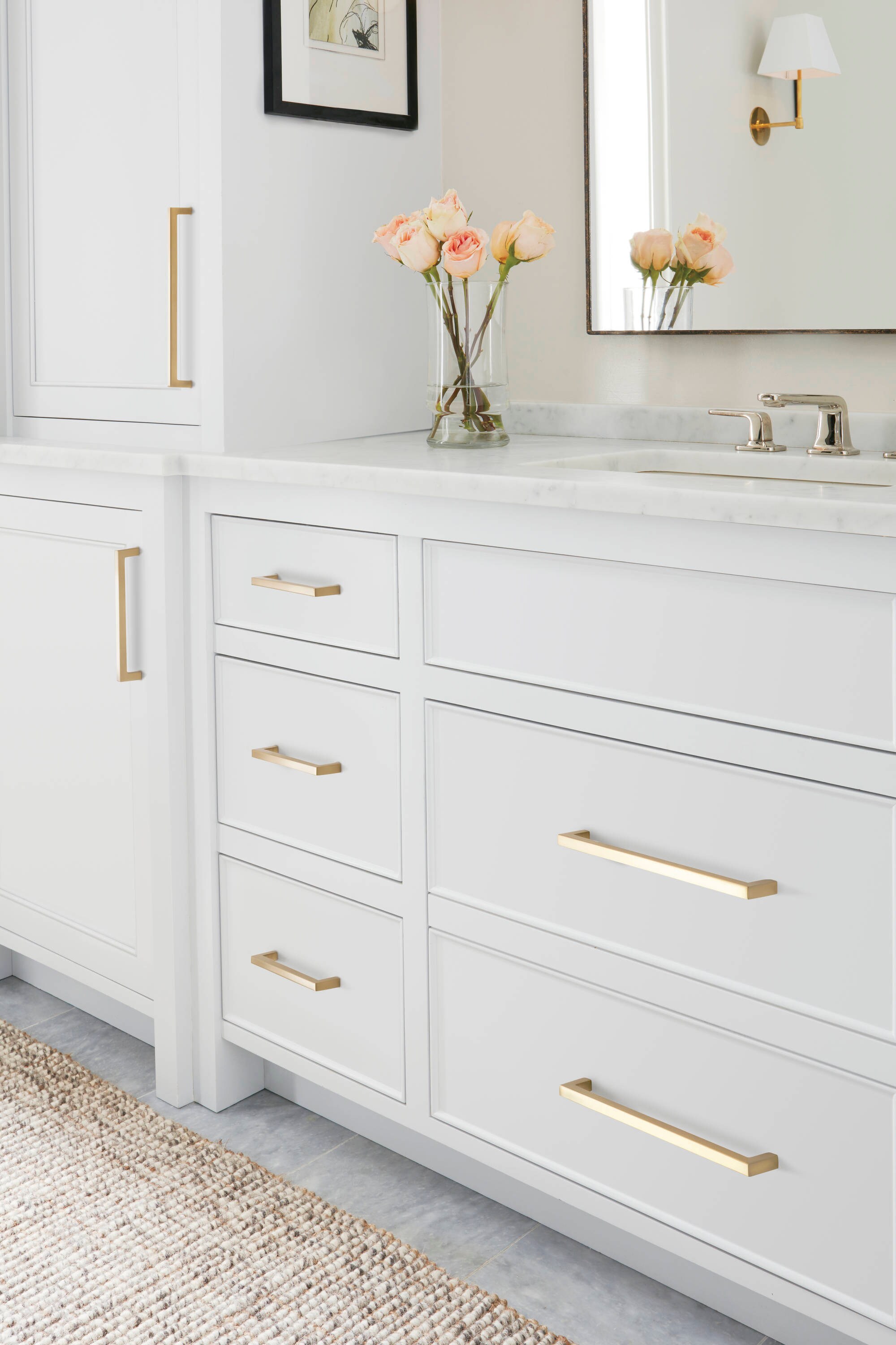 Golden Champagne Aluminum Modern Cabinet Bar Pull