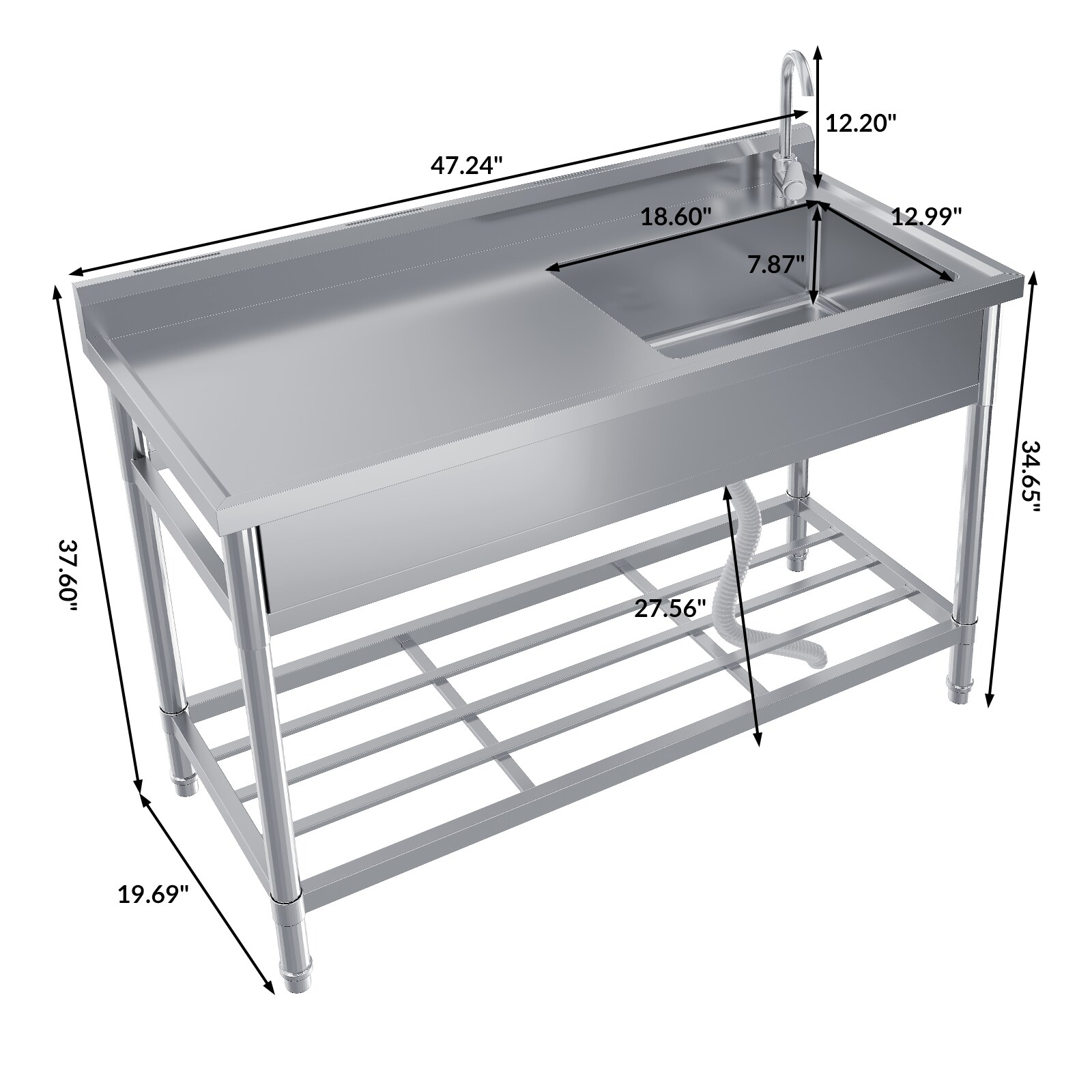 DEXSO CRS-J-C0VMNV005WC Laundry-Tubs-Utility-Sinks - View #4
