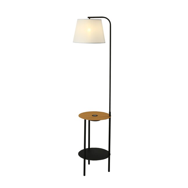 Cedar Hill 65-in White and Black Floor Lamp in the Floor Lamps department  at Lowes.com