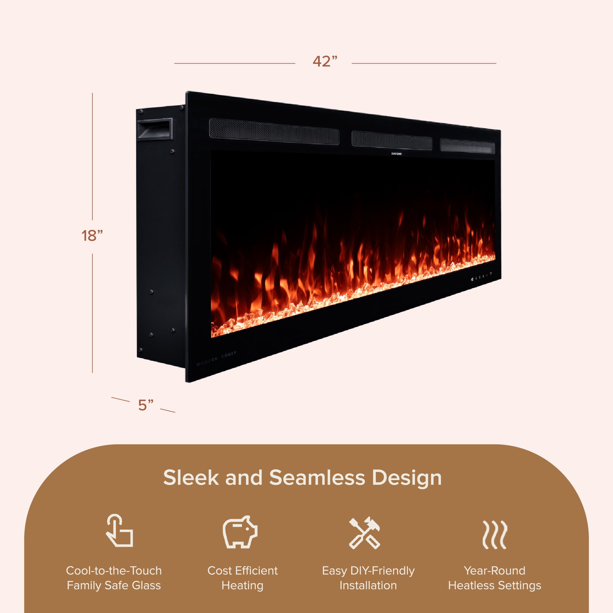 Modern Ember ME-VIB-42 Electric-Fireplaces - View #3