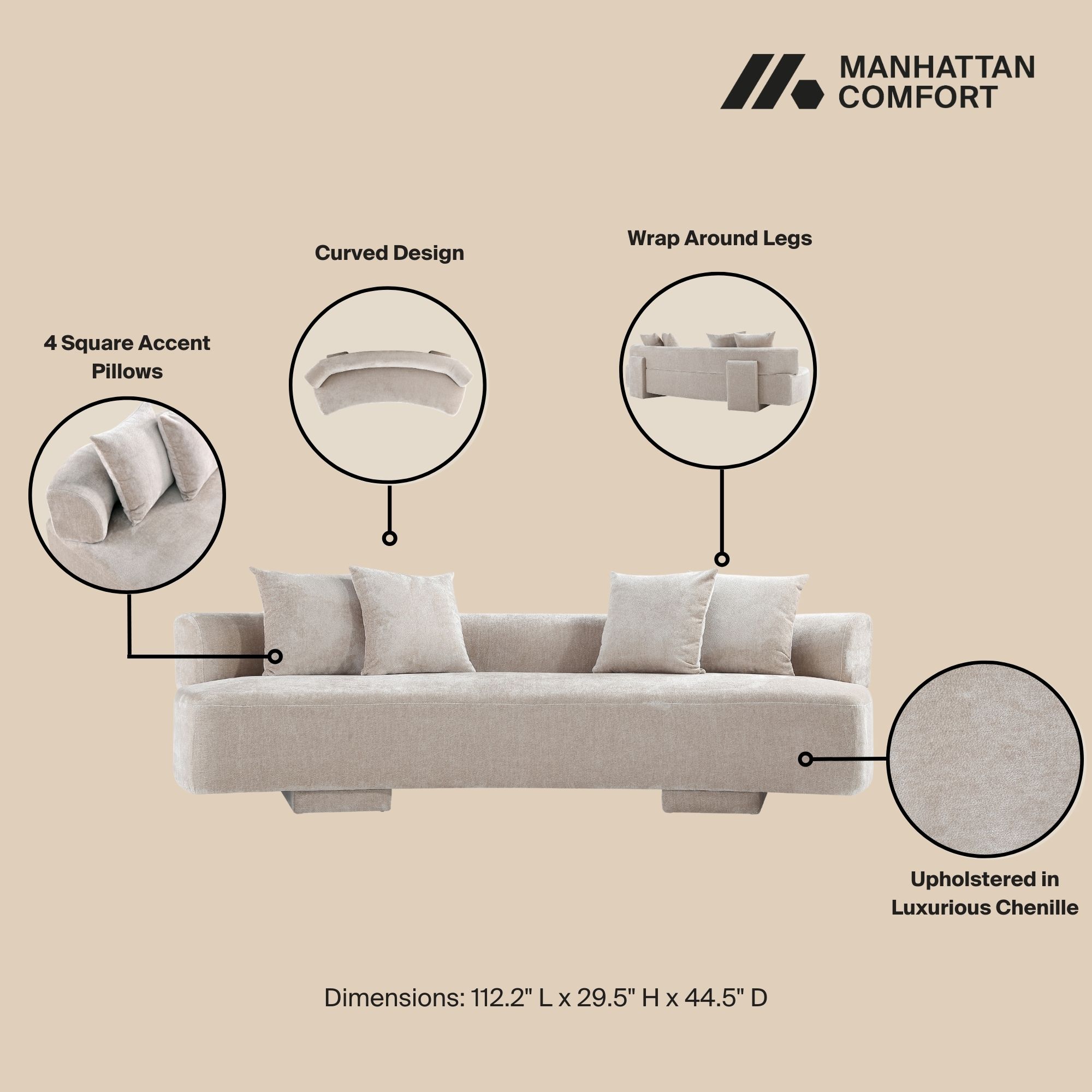 Manhattan Comfort 3-SFAC1669-BE Living-Room-Sets - View #6