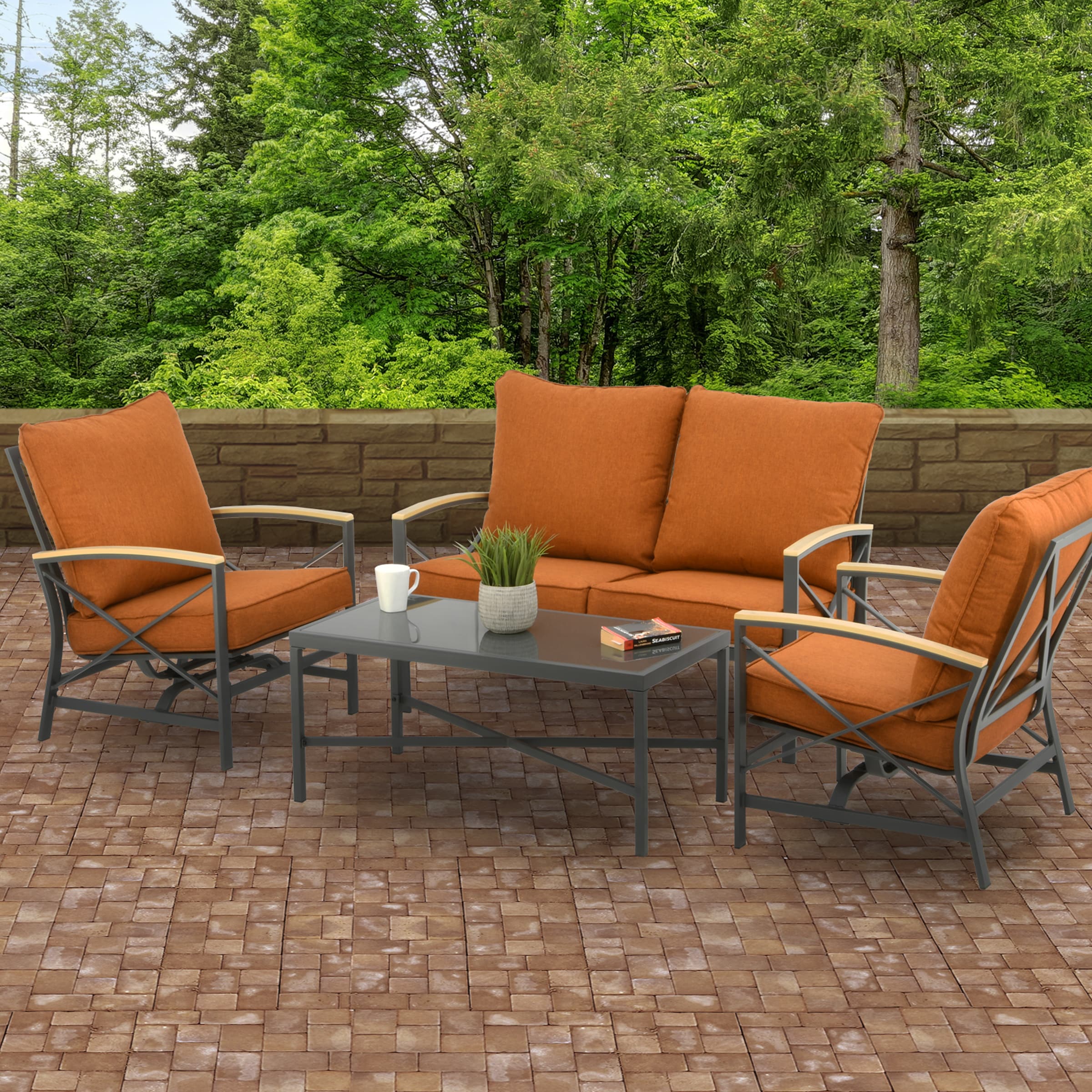 6 piece hampton bay deals patio set