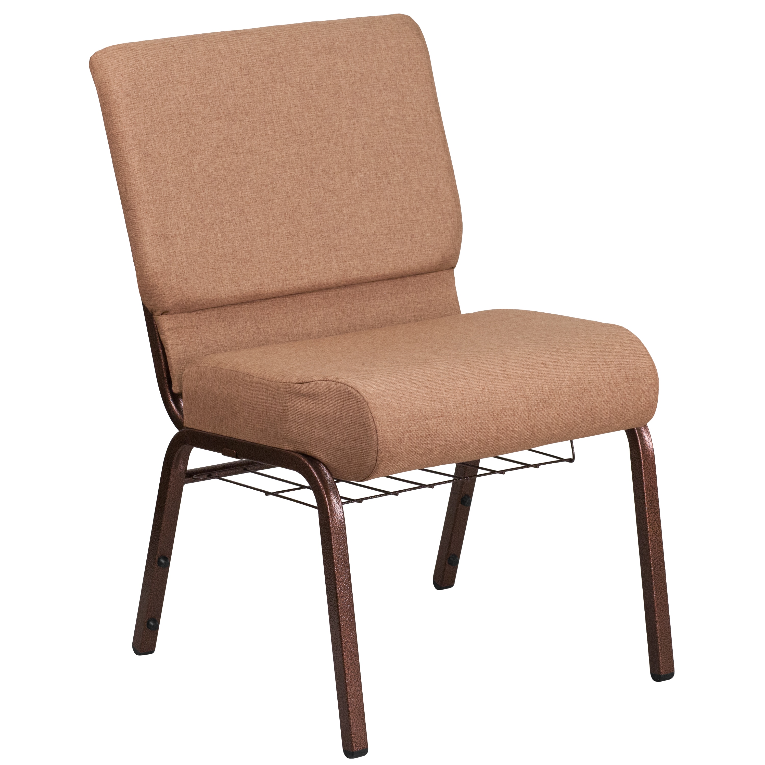 Flash Furniture 889142075820 Modern Caramel Fabric/Copper Vein Frame Accent Chair