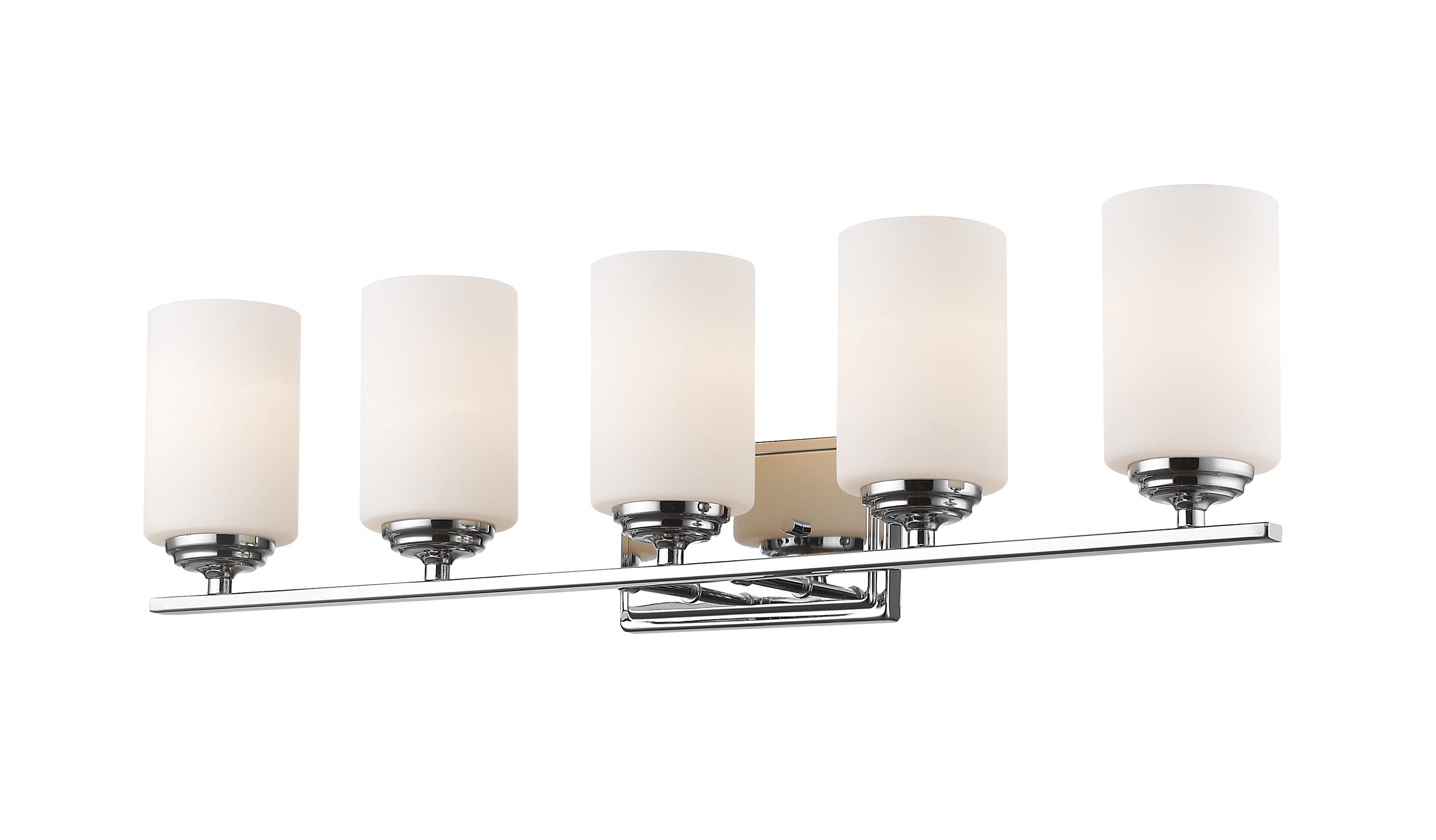 Z-Lite 435-5V-CH Bordeaux 30.75-in 5 -Light Polished Chrome Transitional Vanity light