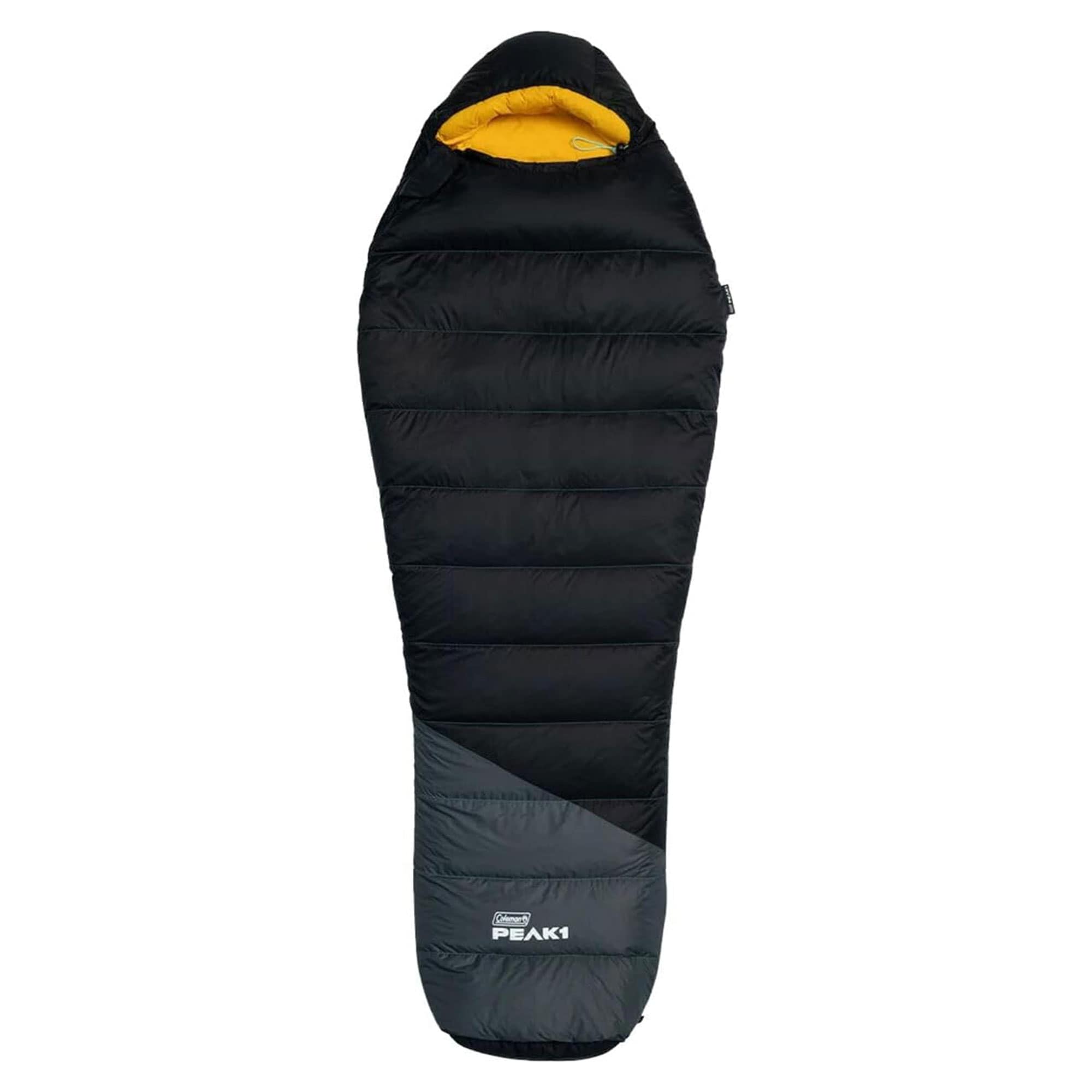 Coleman 399972  Peak1 20-degree-f1 Person Nylon Mummy Sleeping Bag, Black