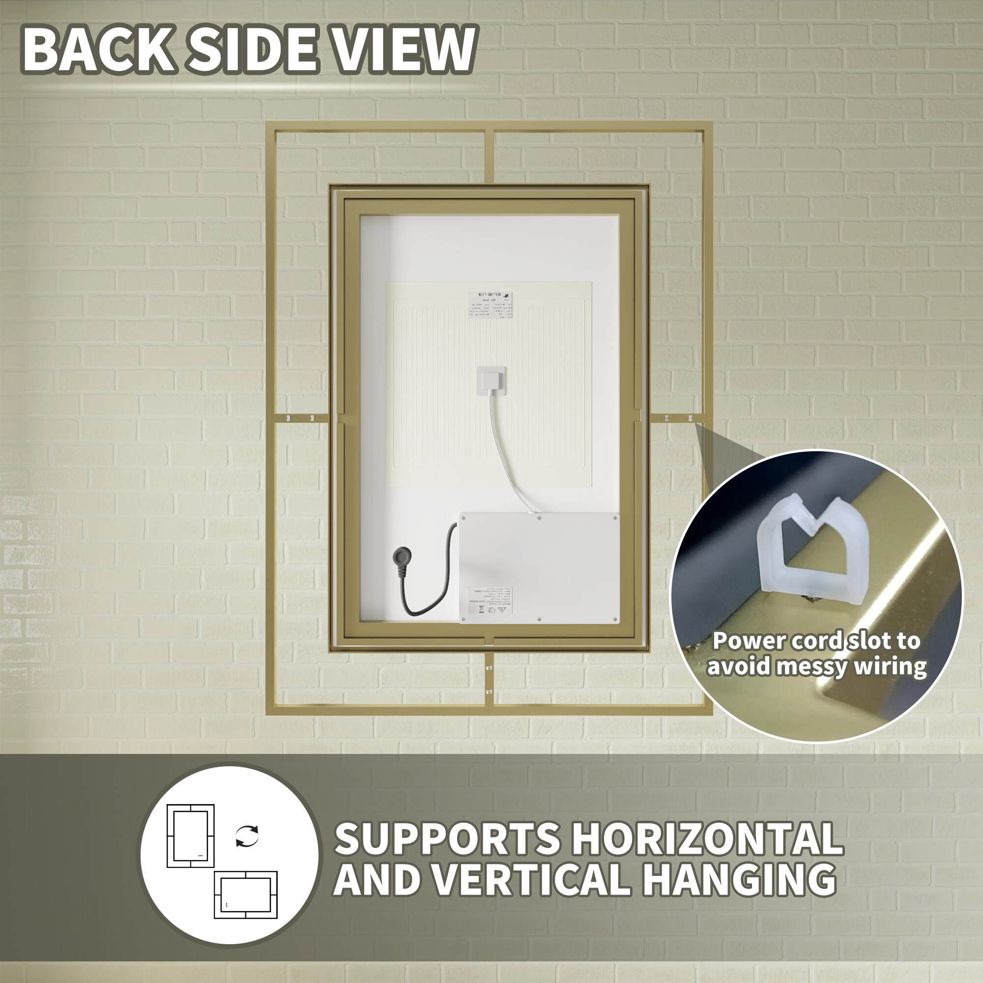 ExBrite EXBM3040V10GXX Framed-Bath-Mirrors - View #8