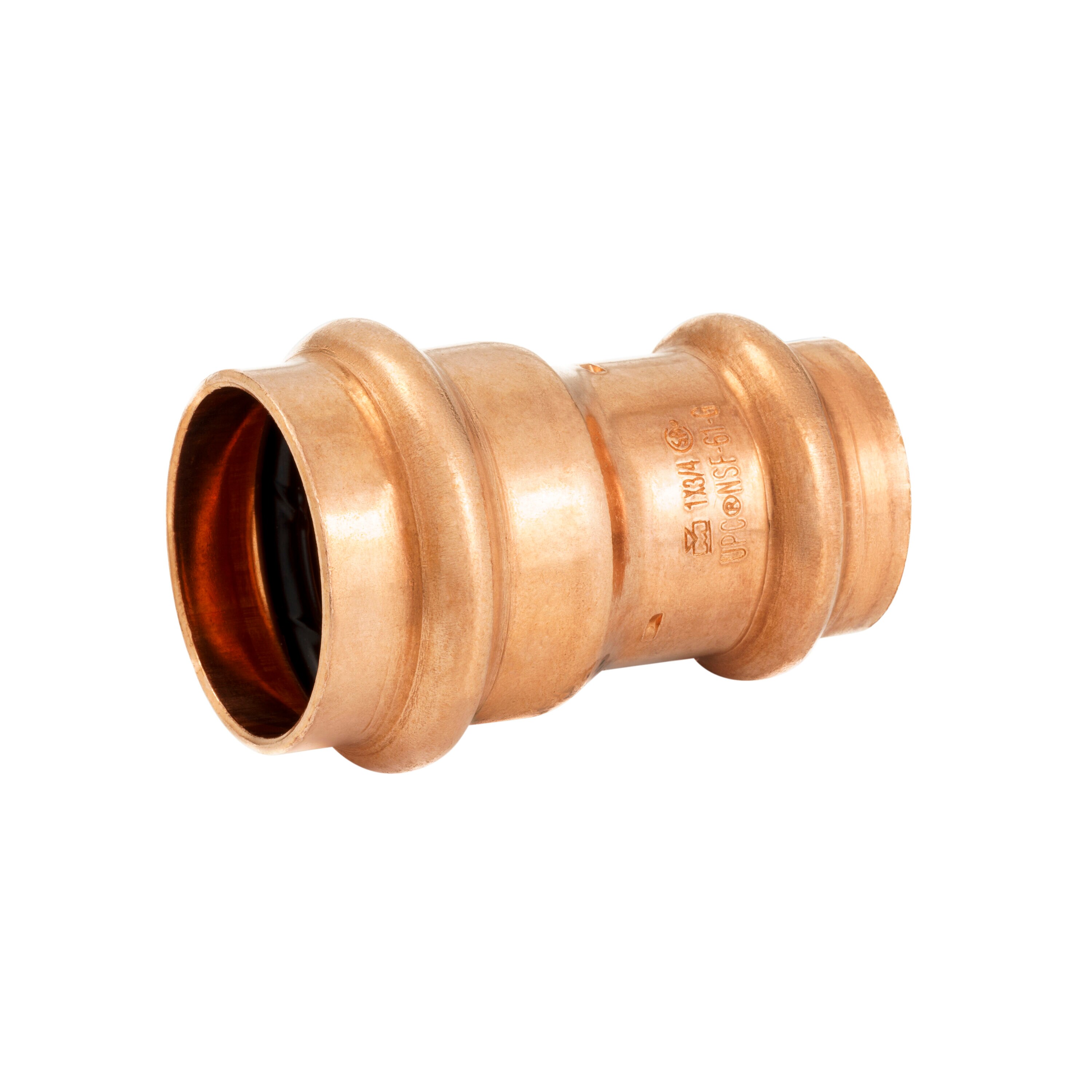 Streamline PF 01049L 1-in x 3/4-in Copper Press Reducing Coupling