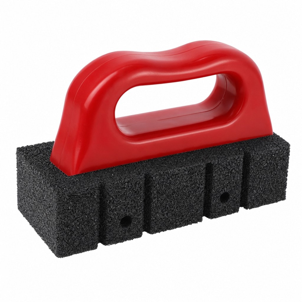 OGETFUUR Cement Smoother Tool with Ergonomic Handle Concrete Finishing Stain Removal Durable Rub Brick Scrubber for DIY Cleaning Tasks