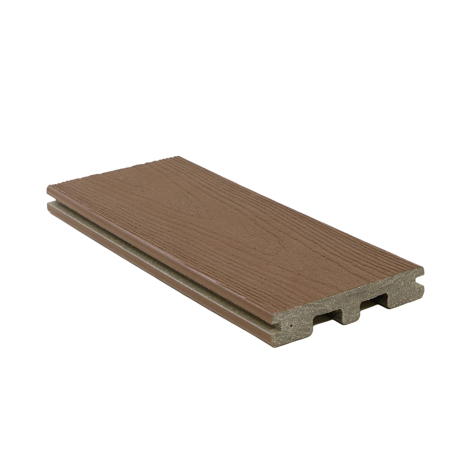 DuxxBak Composite Decking 1-in x 6-in x 12-ft Tanned Leather Grooved ...