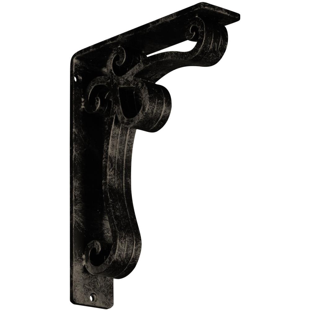 Ekena Millwork BKTM02X07X10TOLAPG Orleans 7.5-in x 2-in x 10-in Antique gold Wrought iron Countertop support bracket