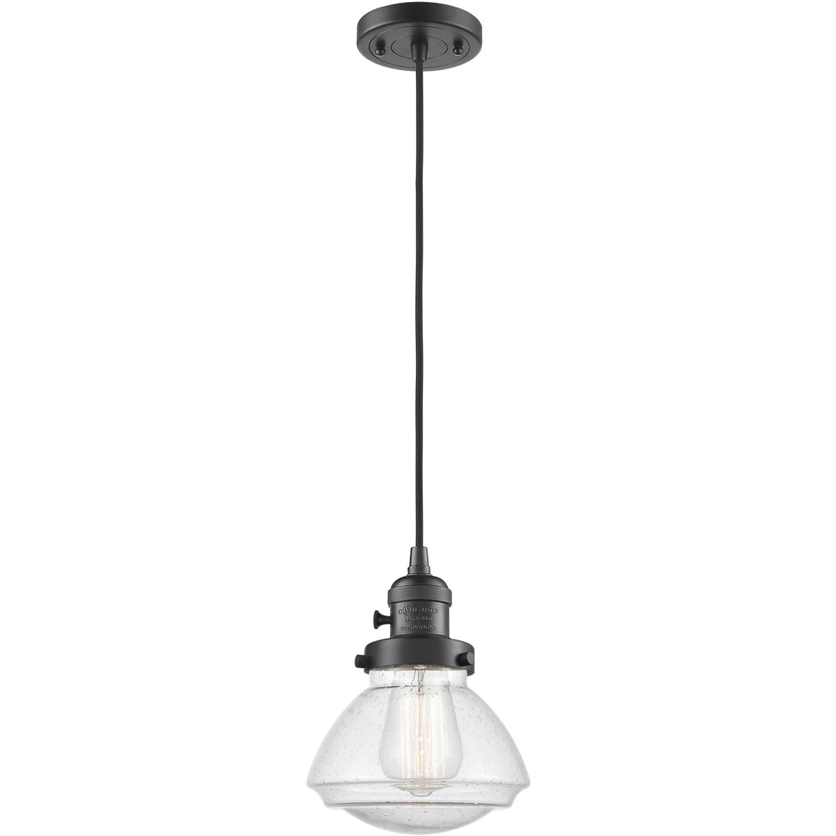 Innovations Lighting 2344009 201CSW-OB-G324-LED Franklin Restoration Olean Mini Pendant