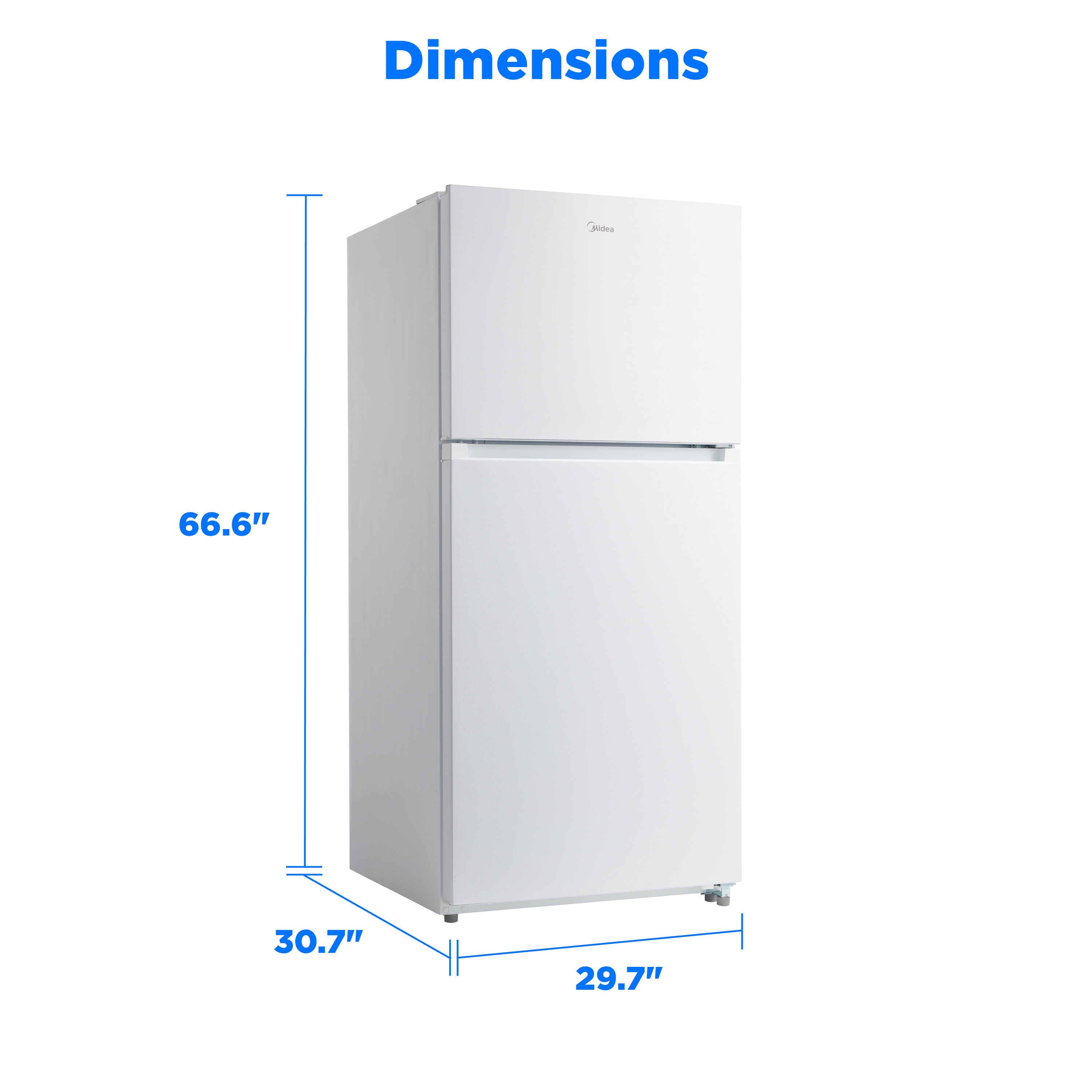 Midea MRT18D3BWW Top-Freezer-Refrigerators - View #16