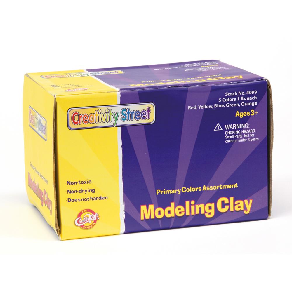 Crayola Modeling Clay Assortment, Blue, Green, Red and Yellow, 16 Oz