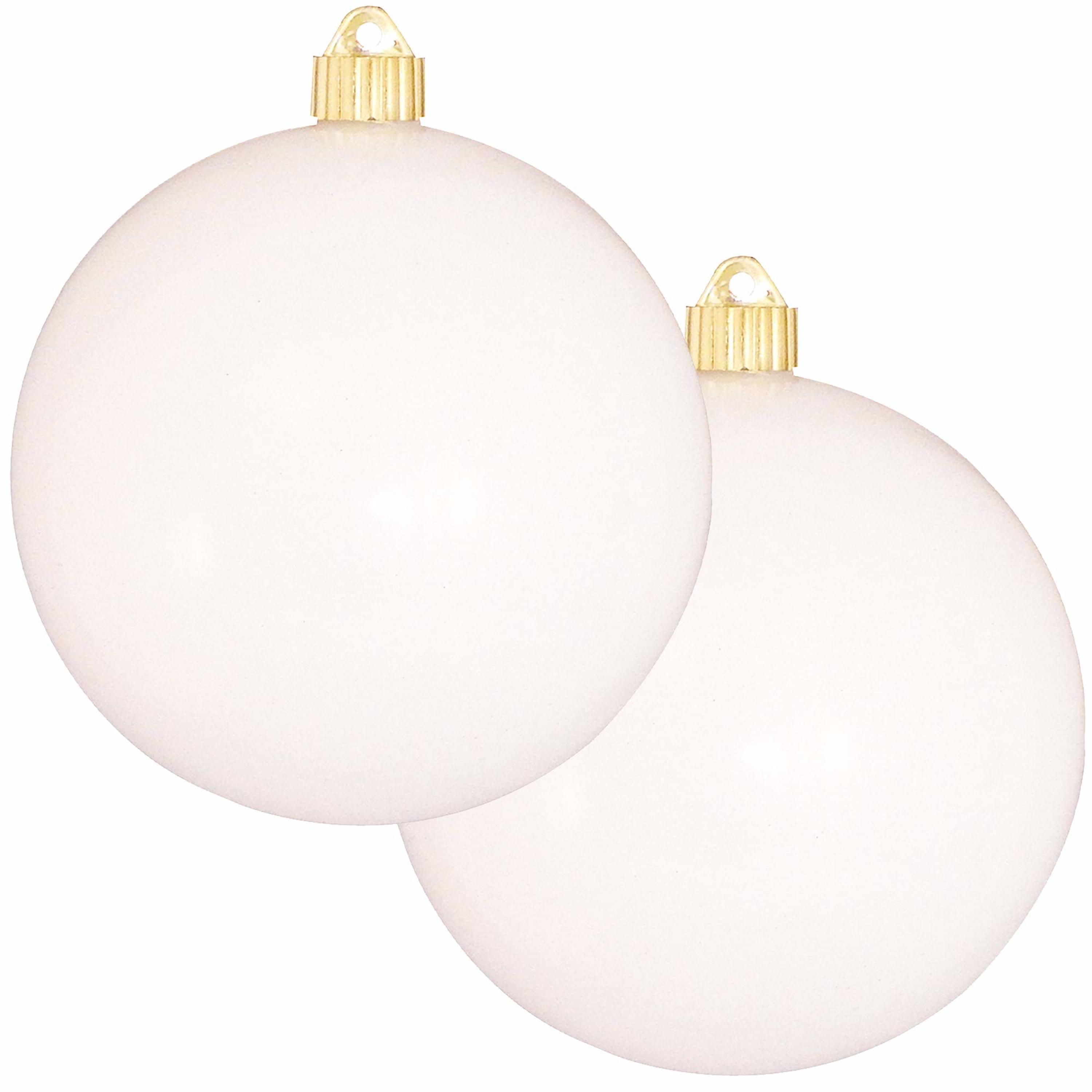 Krebs KBX04781 2 -Pack White Standard Indoor Ornament set Shatterproof