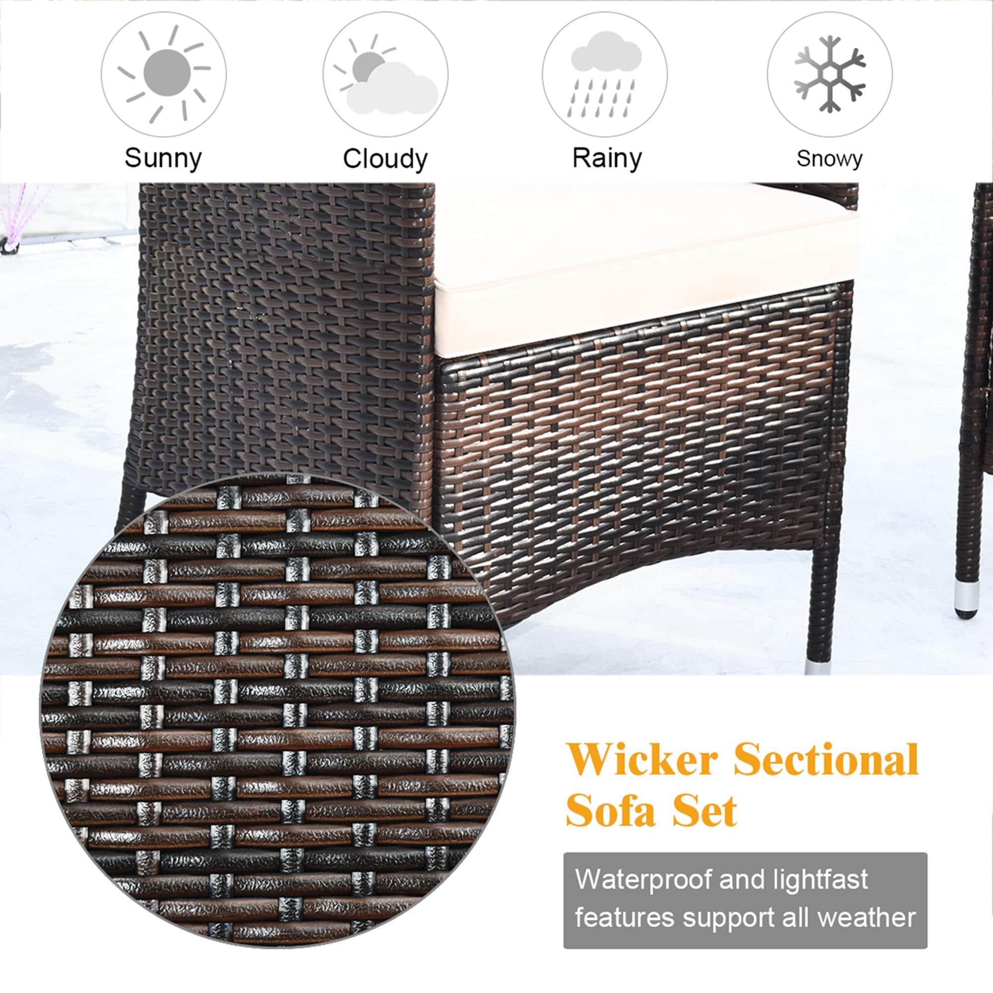 Costway HW67772BG Patio-Conversation-Sets - View #4