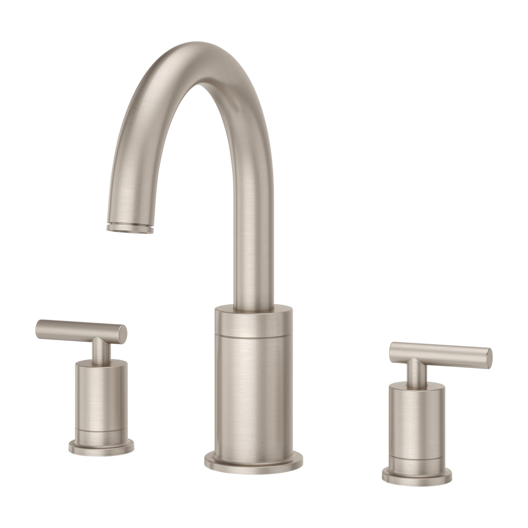 Contempra Brushed Nickel Double Handle Deck-Mount Roman Tub Faucet