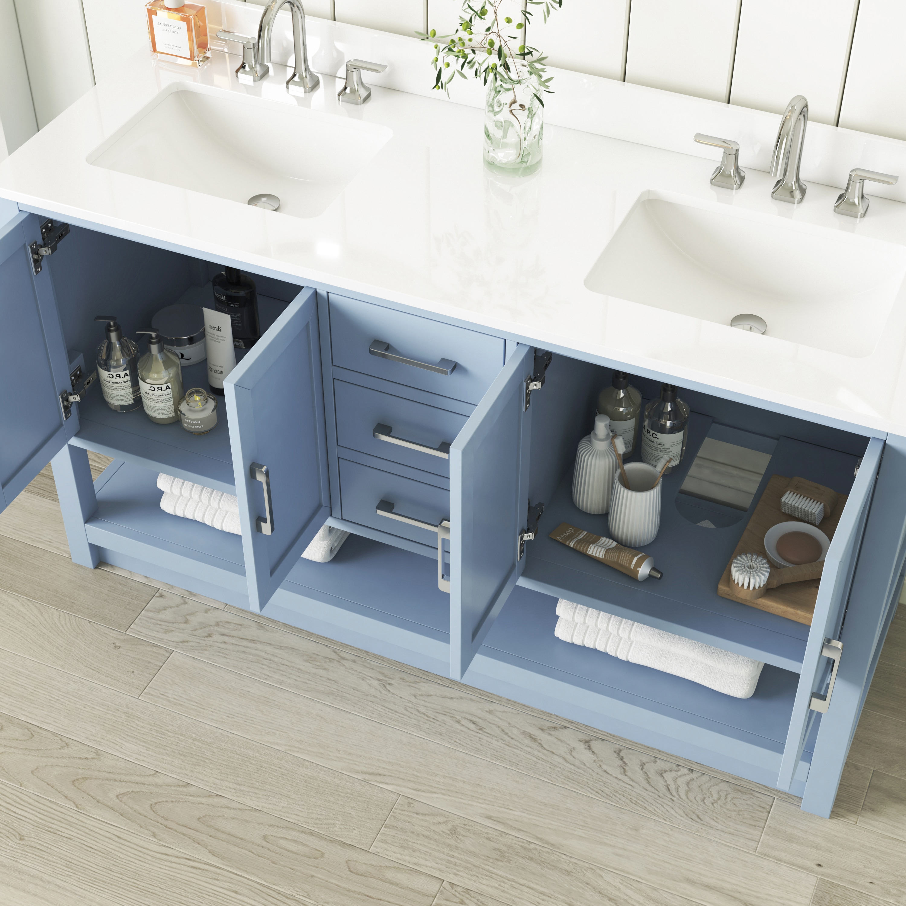 allen + roth L22090-VS60-LB Bath-Vanity-Combo - View #3