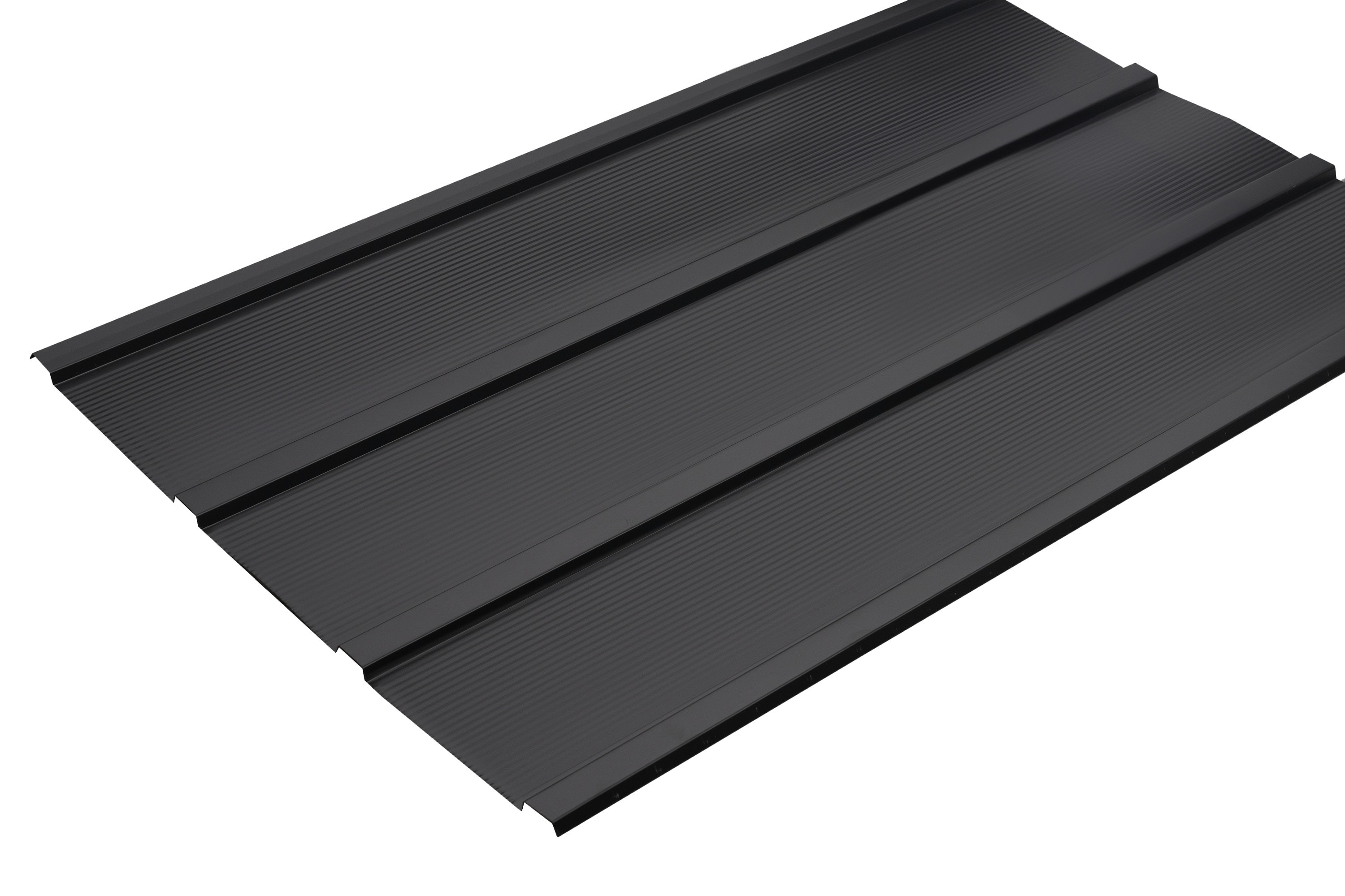 Arrow Steel Panels 2-ft x 4-ft Corrugated Anthracite Galvanized steel Roof Panel 8 -Pack