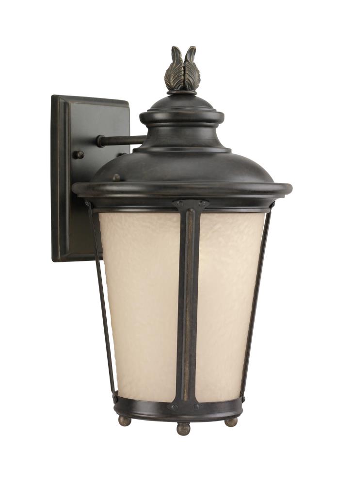 Generation Lighting 88241EN3-780 Cape May 1 -Light 15.5-in H Distressed Black Hardwired Outdoor Wall Light