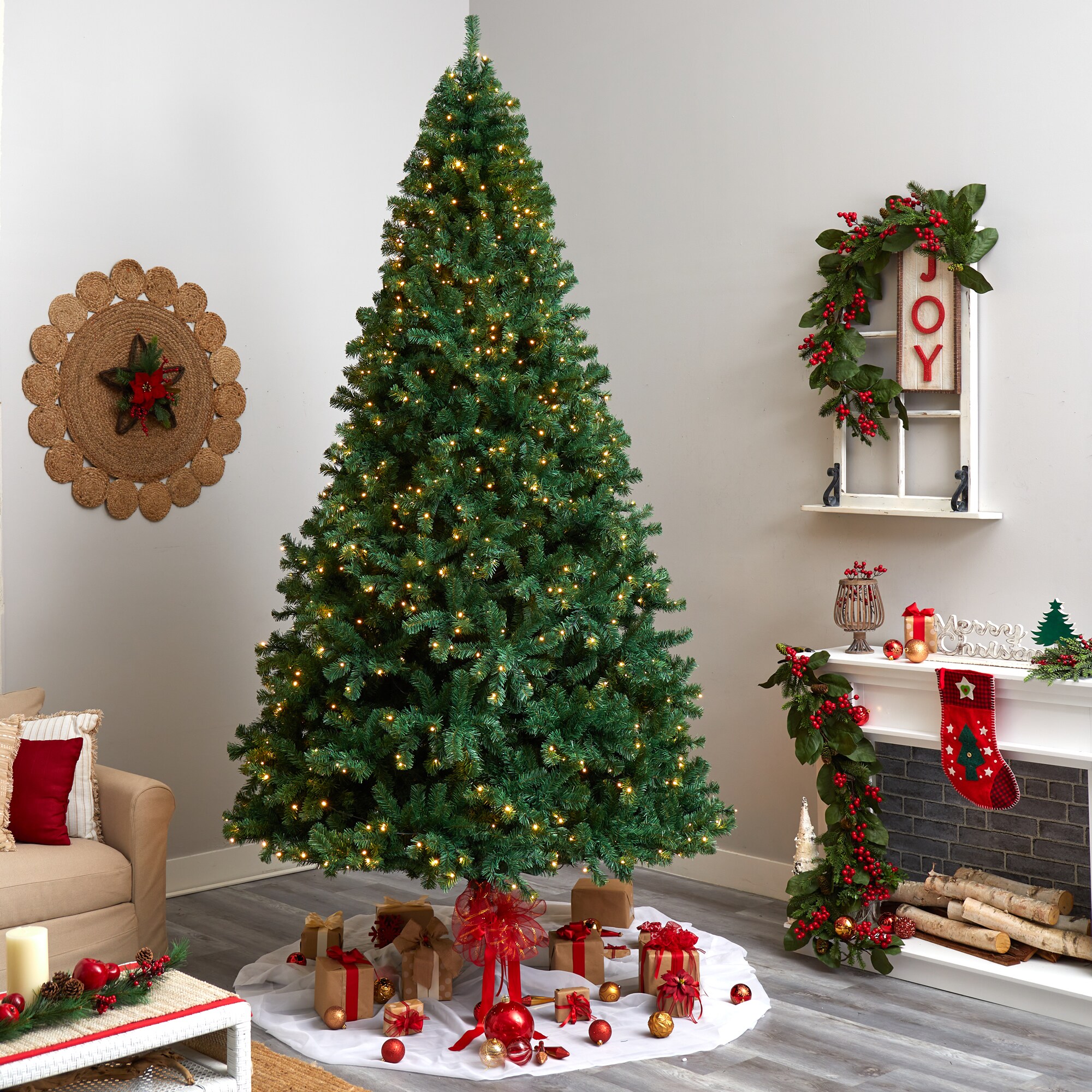 Begravelse Jobtilbud Gammel mand Nearly Natural 11-ft Douglas Fir Pre-lit Artificial Tree Artificial  Christmas Tree with LED Lights in the Artificial Christmas Trees department  at Lowes.com